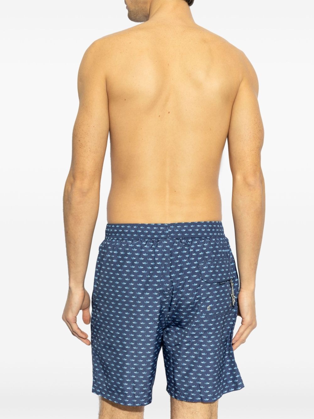 shark-print swim shorts - 3