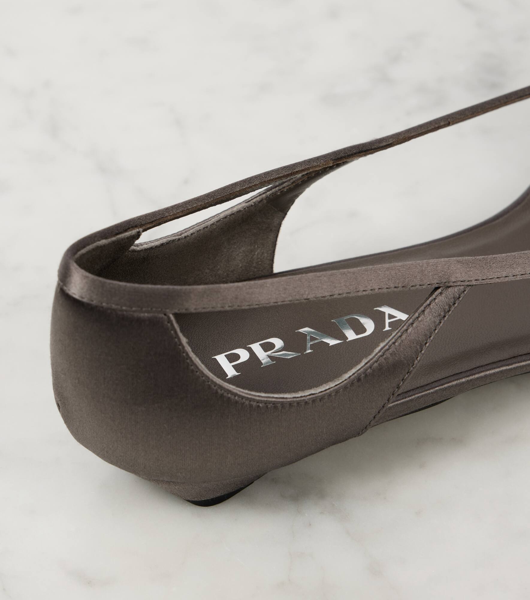 Cutout satin ballet flats - 5