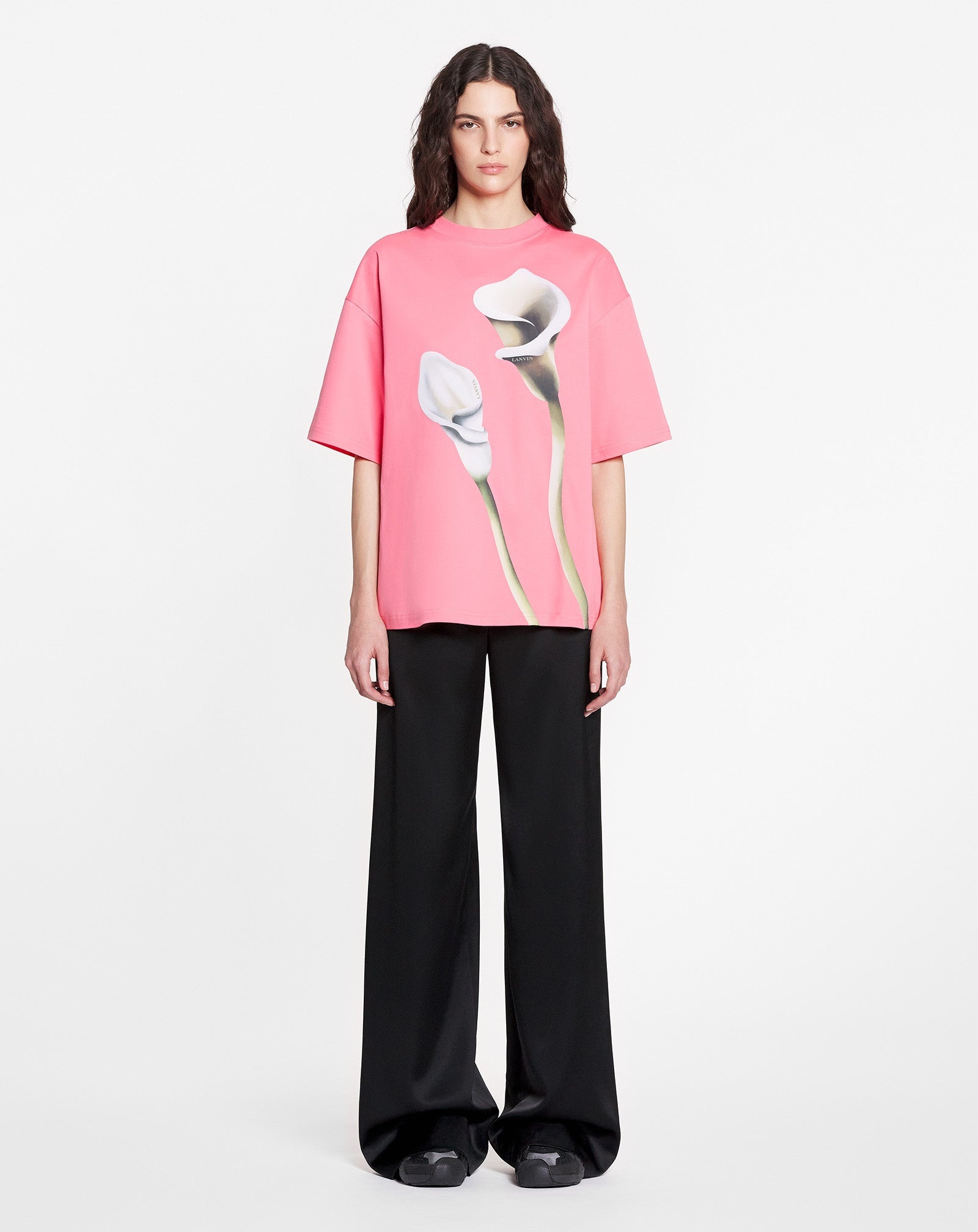 OVERSIZED T-SHIRT WITH CALLA LILY PRINT - 2