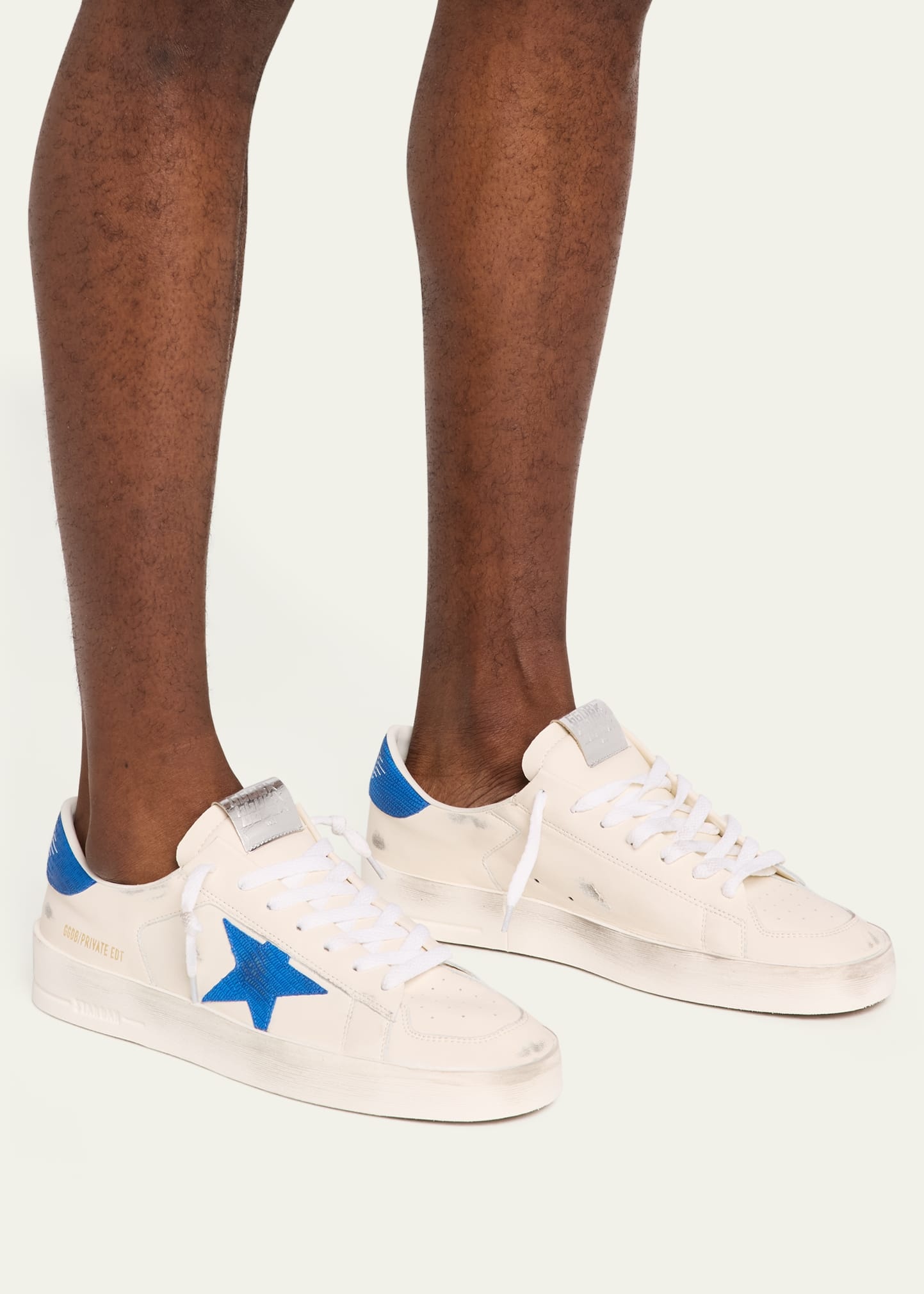 Men's Stardan Leather and Mesh Low-Top Sneakers - 2