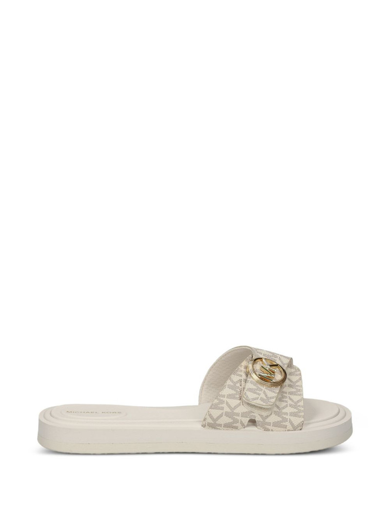 logo detail buckle slides 1