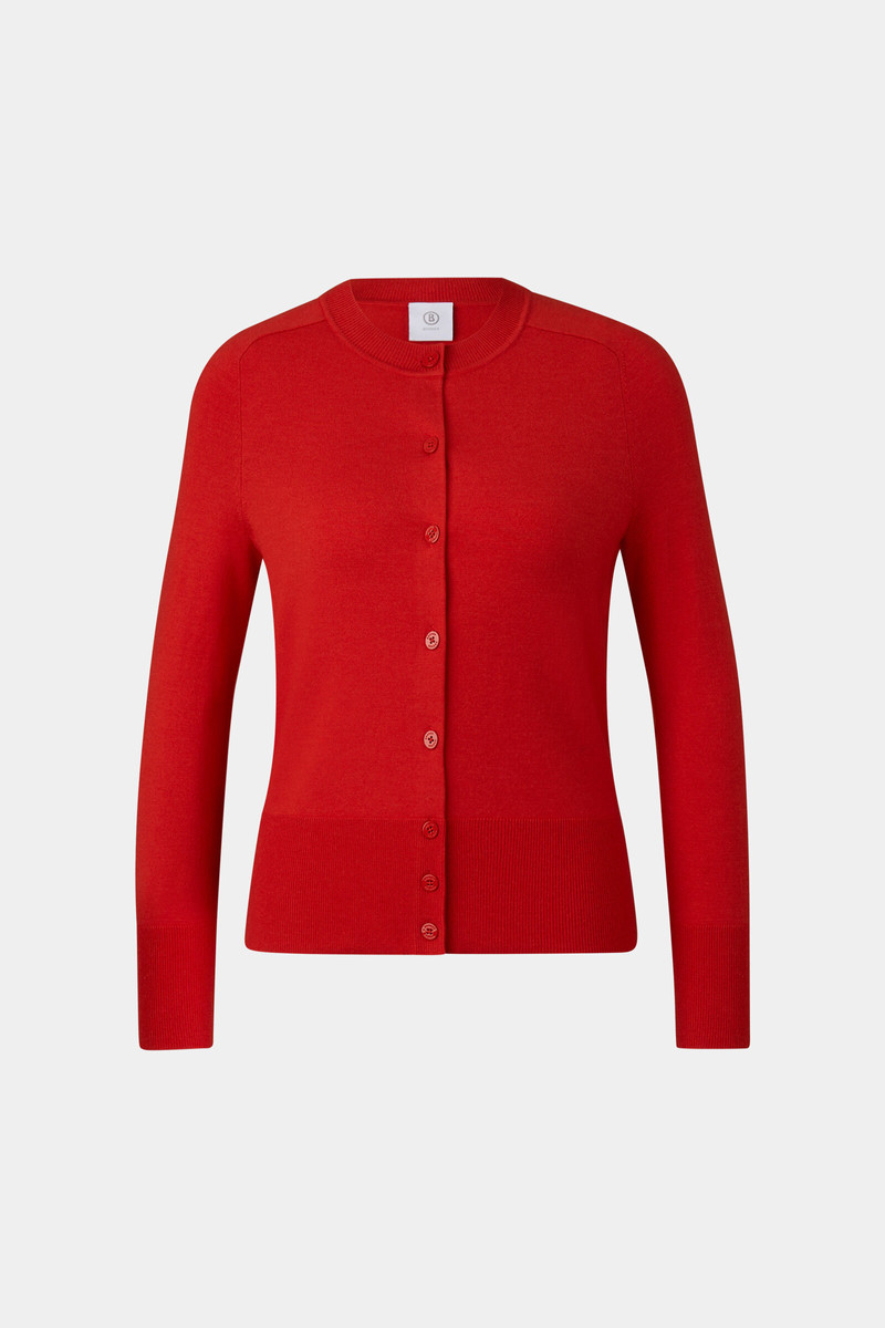 Ilma knit jacket in Red 1