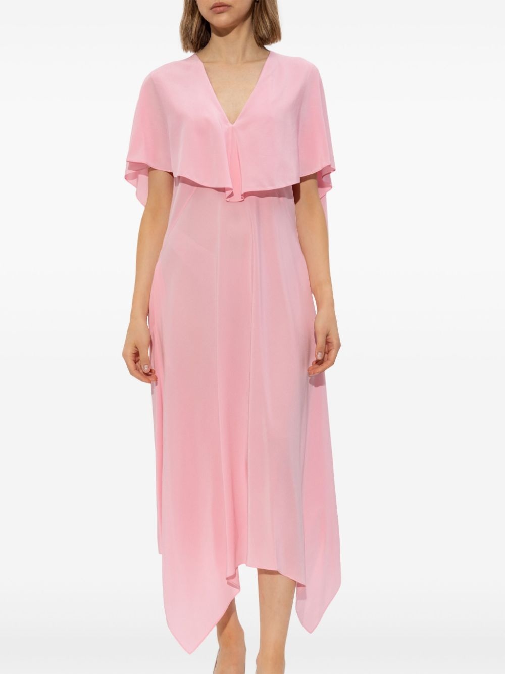 draped midi dress - 2