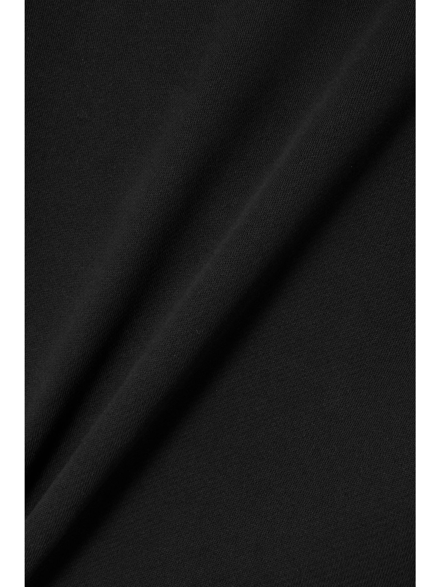 Paneled shell and cotton-jersey sweatshirt Black - 4
