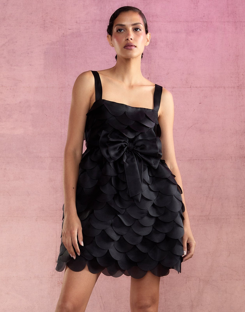 Scalloped Petal Mini Dress 5