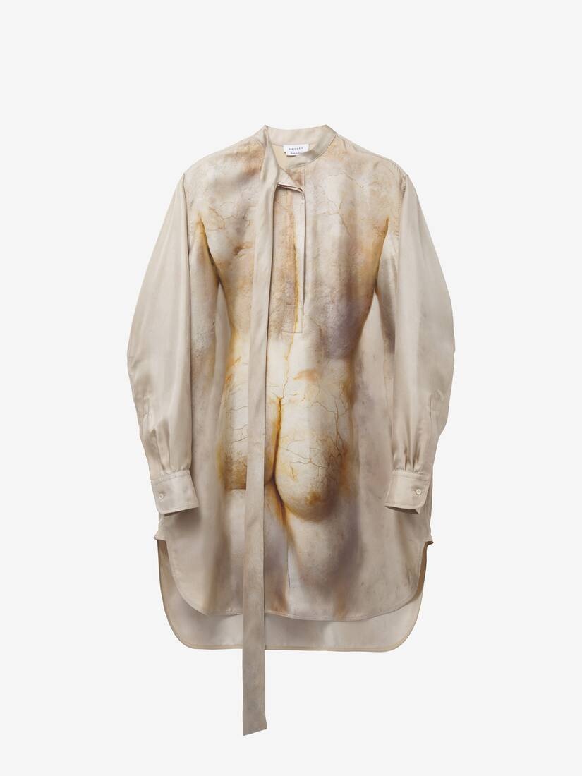 Sculpted Bum Mini Shirt Dress - 2