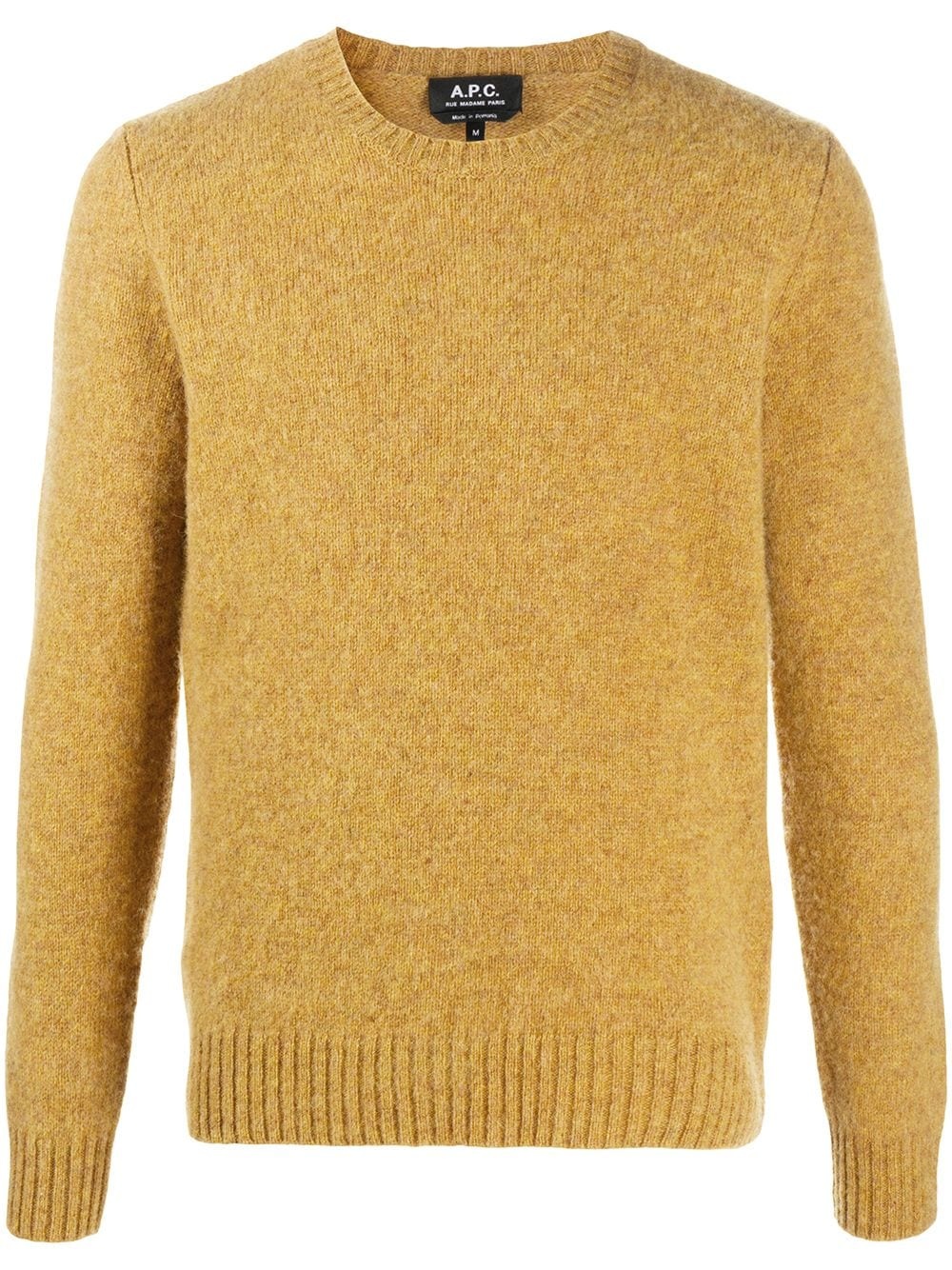 purl-knit crew-neck jumper - 1