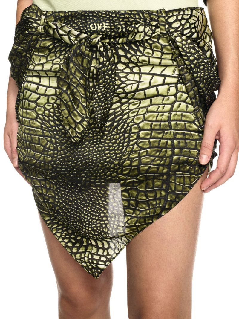 녹색 Crocodile Bandana 스커트 5