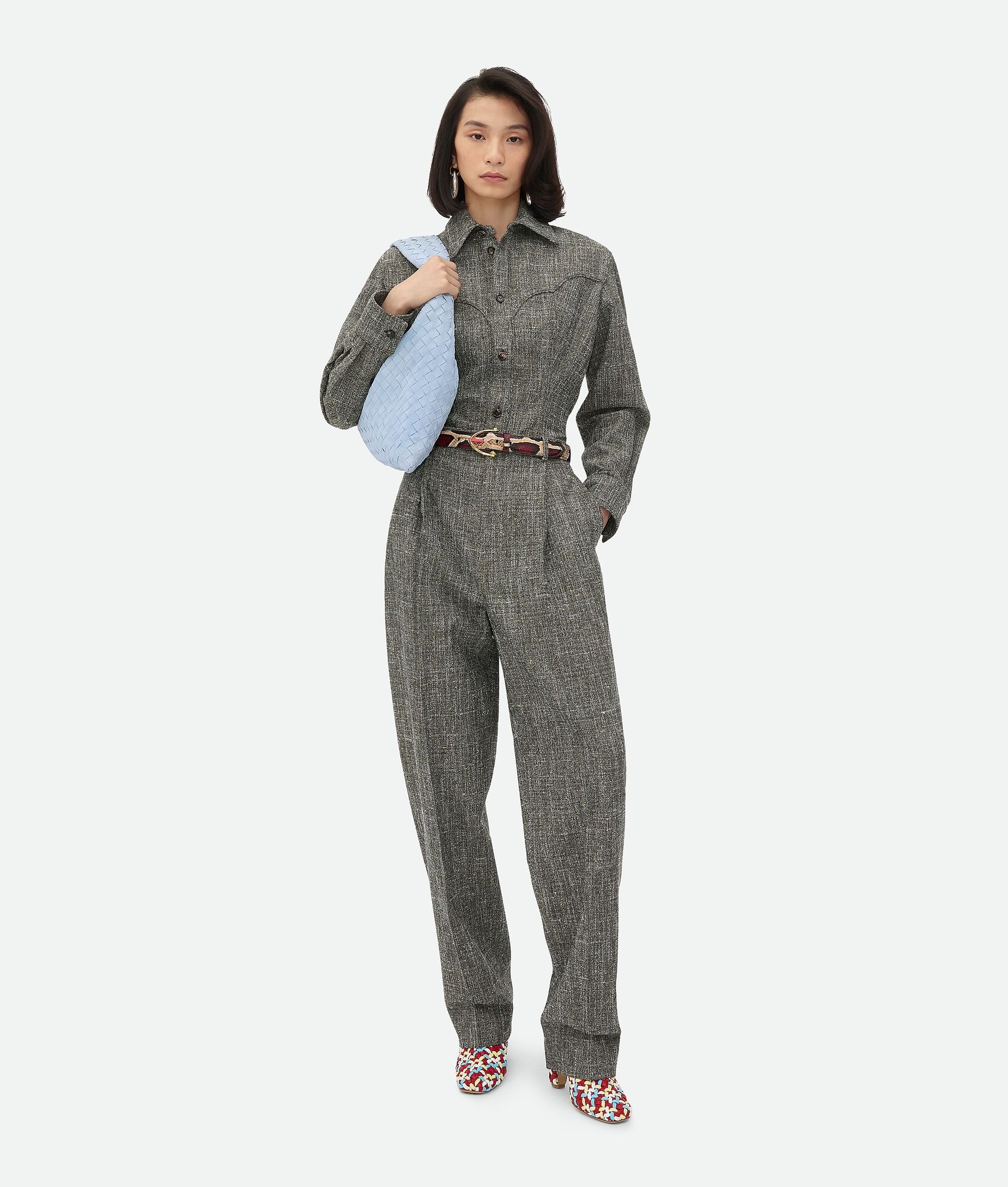 Melange Viscose And Silk Shirt - 4