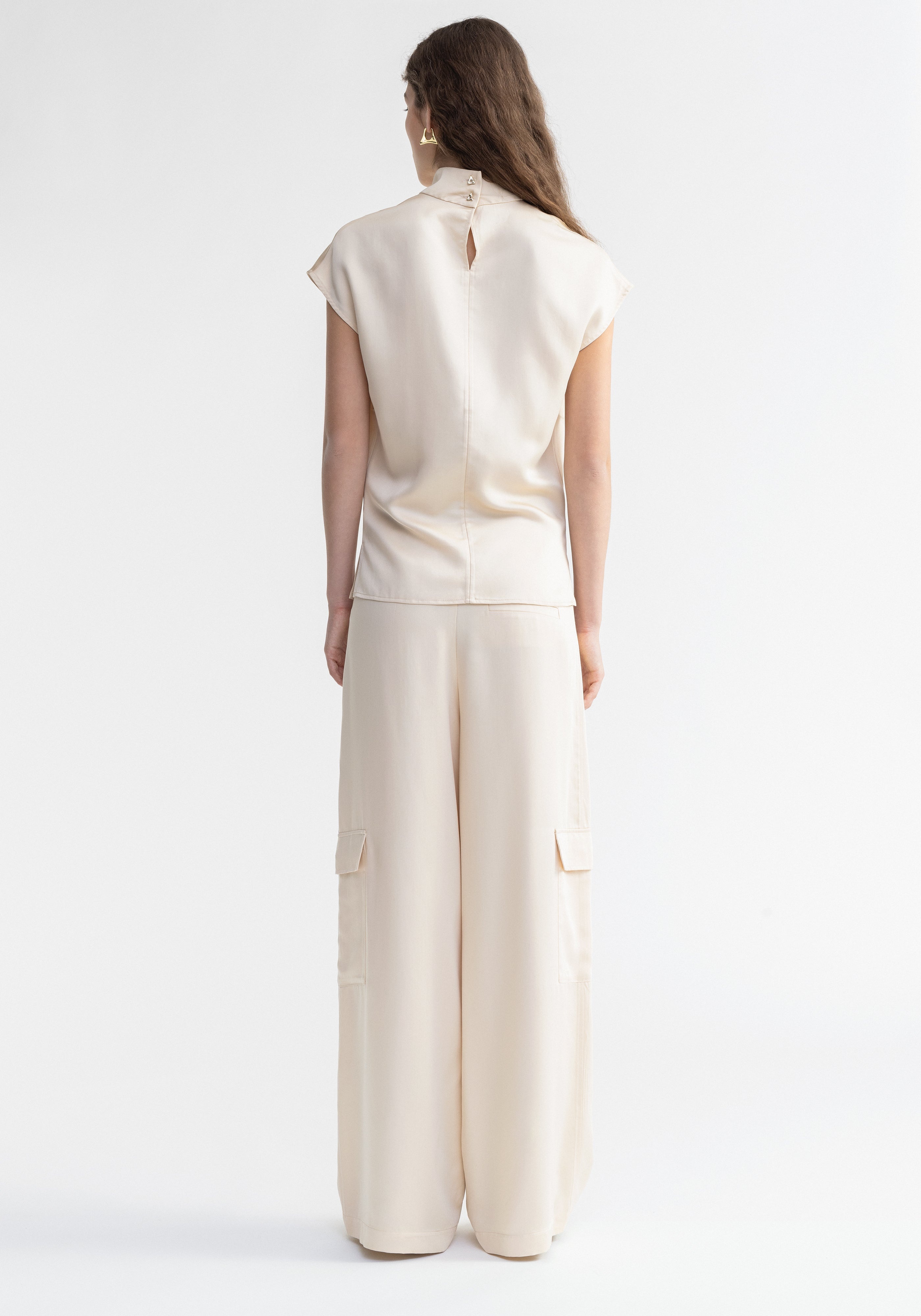FLORA
Cupro sleeveless turtleneck - 4