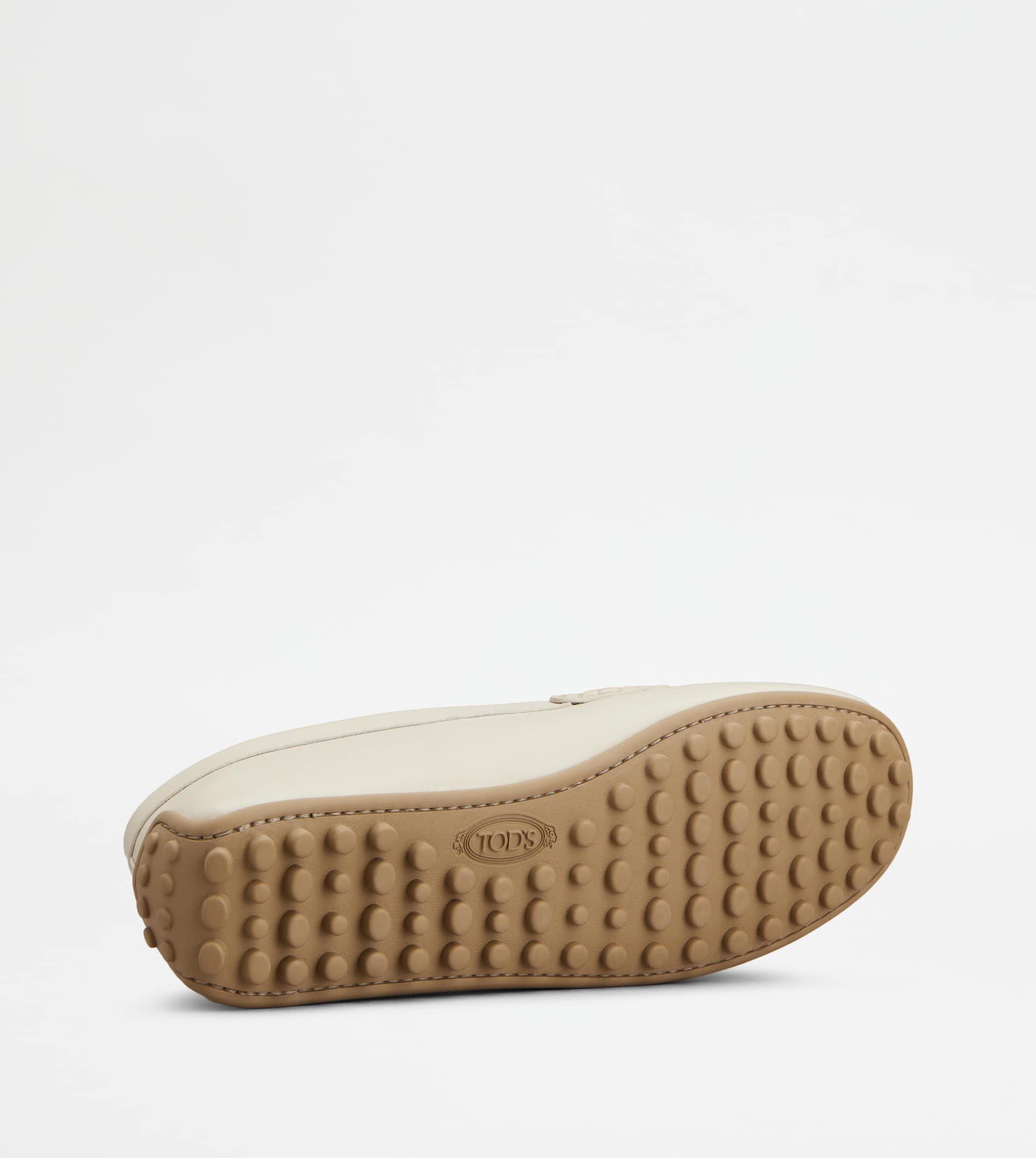 CITY GOMMINO DRIVING SHOES IN LEATHER - OFF WHITE - 4