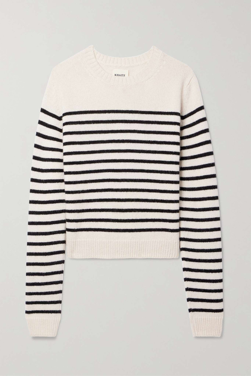 Diletta striped cashmere 스웨터 - 1