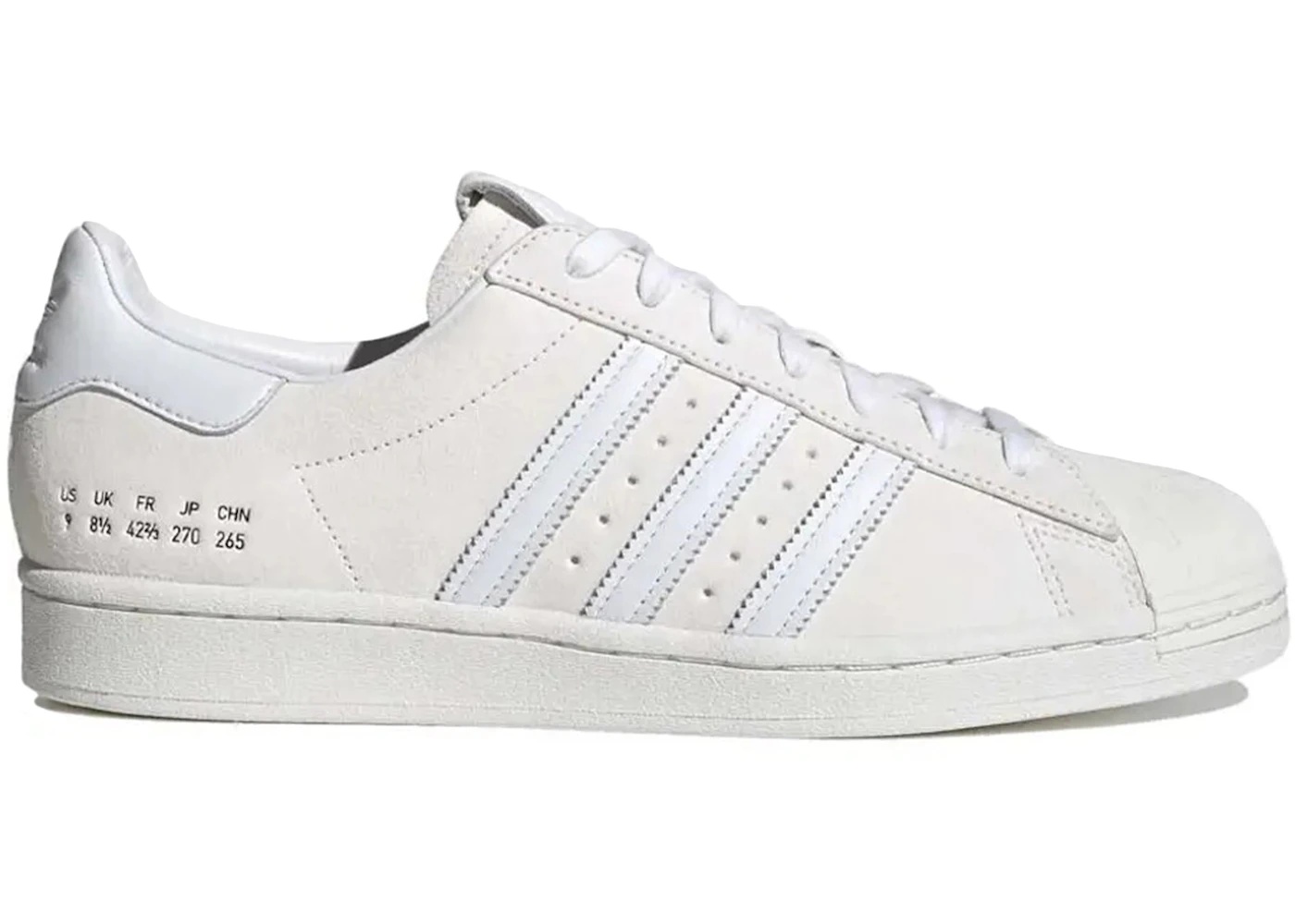 adidas Superstar Premium Size Tag Off White - 1