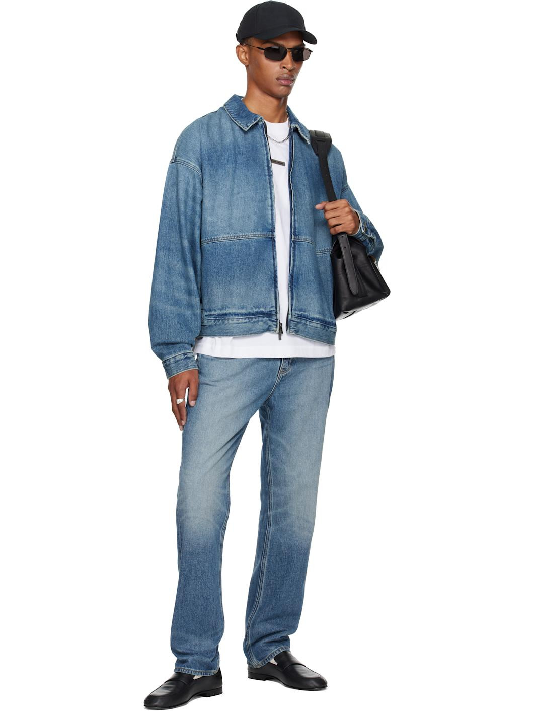 Blue 5-Pocket Jeans - 4
