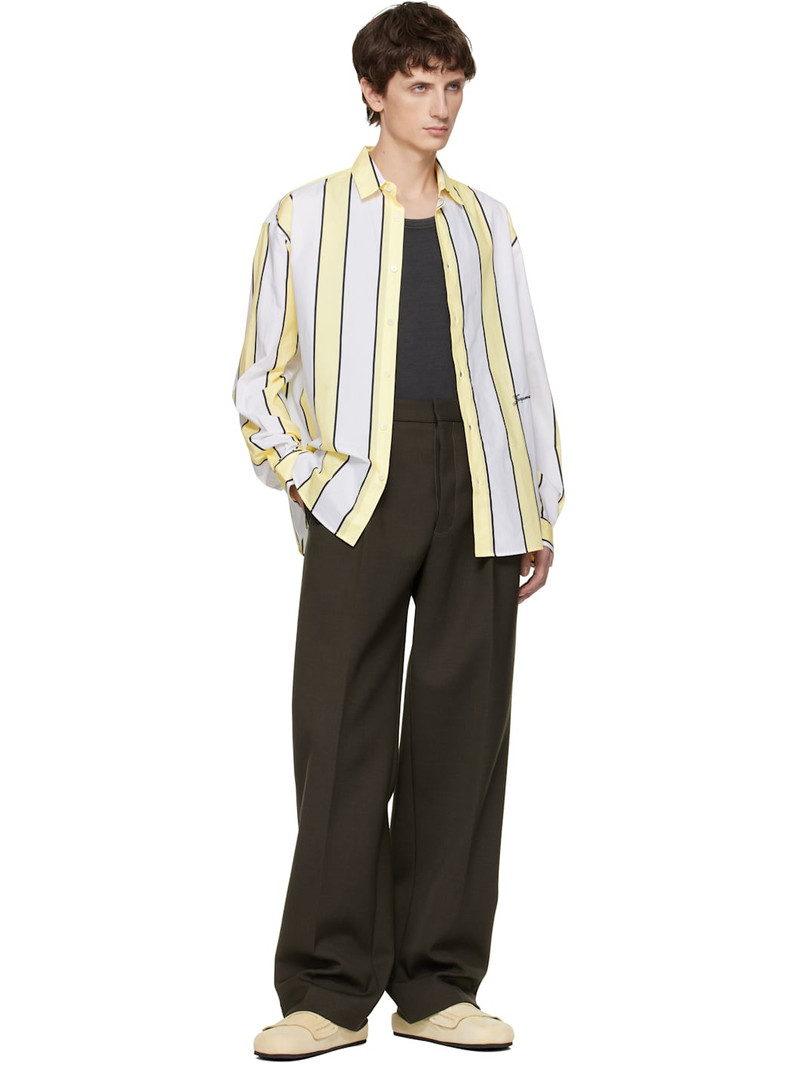 JACQUEMUS Khaki 'The Citta' Trousers outlook