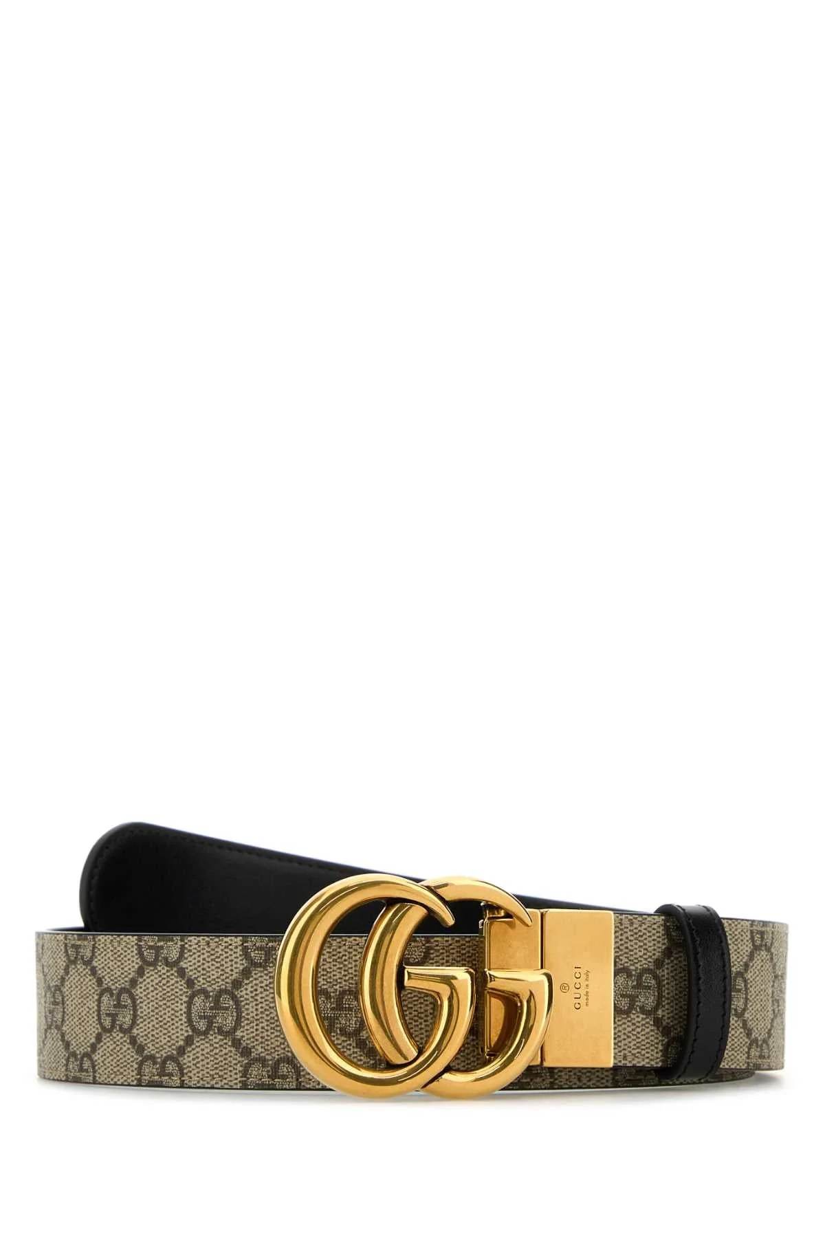 Gucci Women Gg Supreme Fabric Gg Marmont Reversible Belt - 1