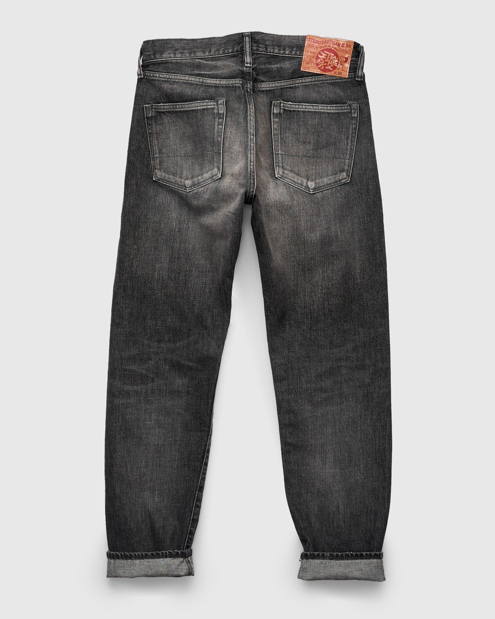 D1826 "Black Ivy Wash" 13oz Selvedge Denim - Relaxed Tapered Fit - 2