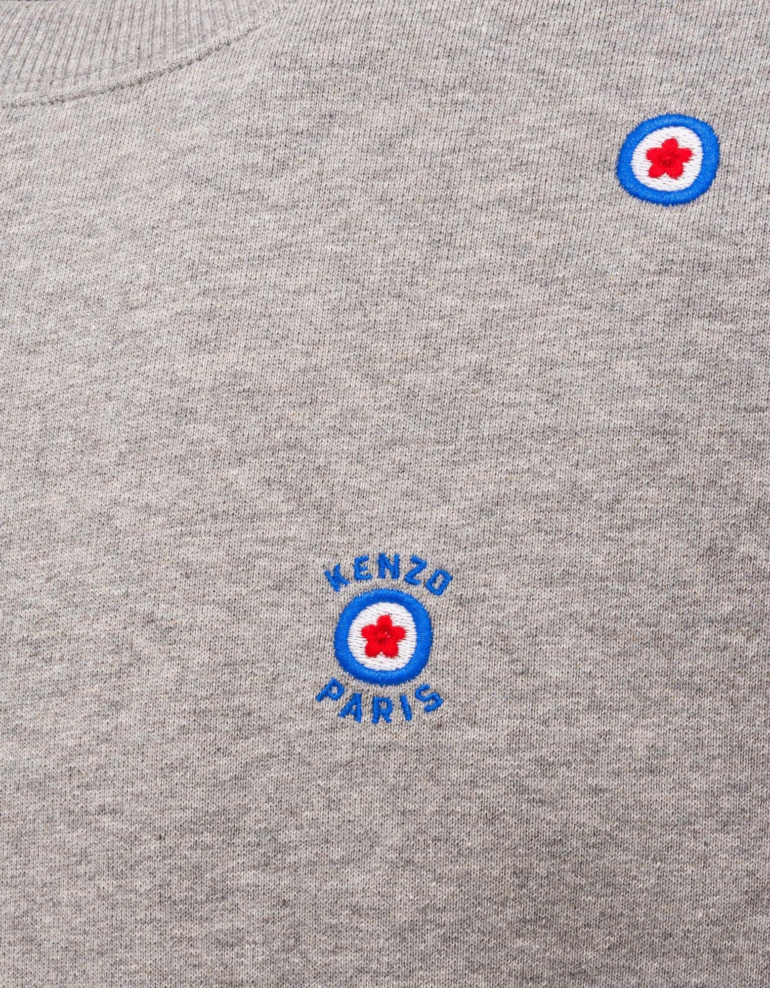 Kenzo Grey 'Kenzo Target' Embroidered Sweatshirt - 4