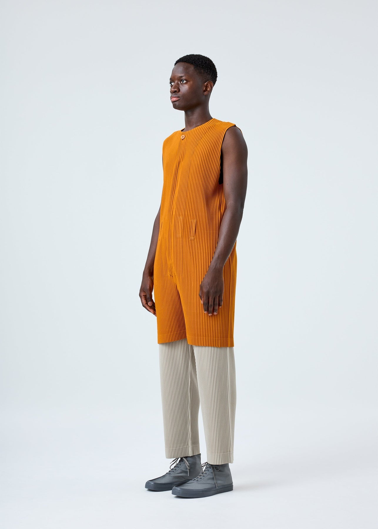 COLORFUL PLEATS BOTTOMS JUMPSUIT - 3