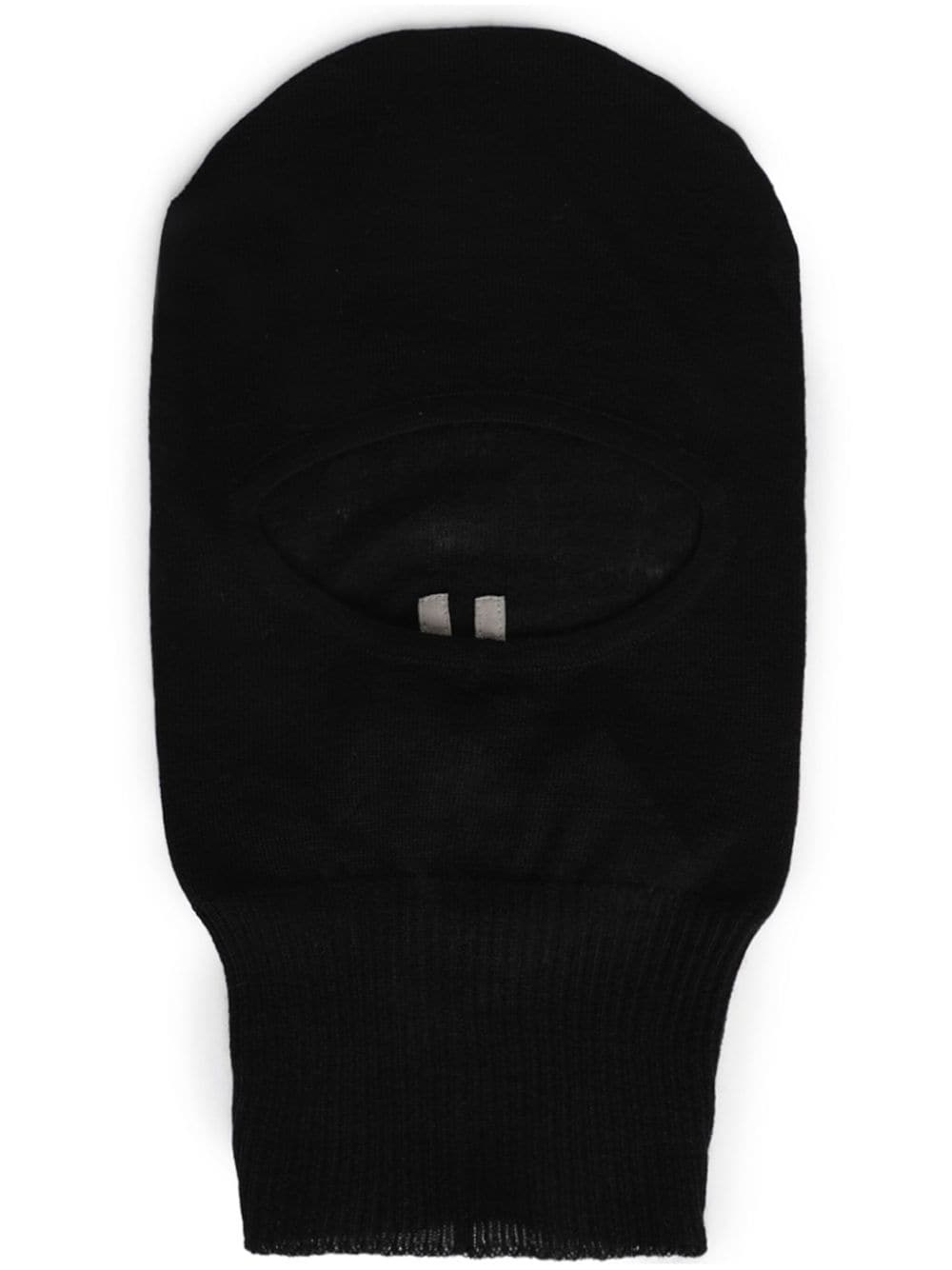 ribbed-knit wool face mask - 1