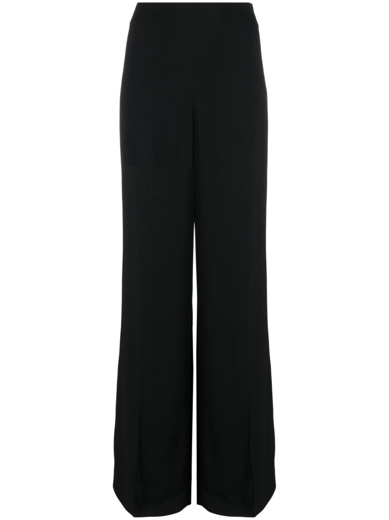 straight-leg wool trousers - 1