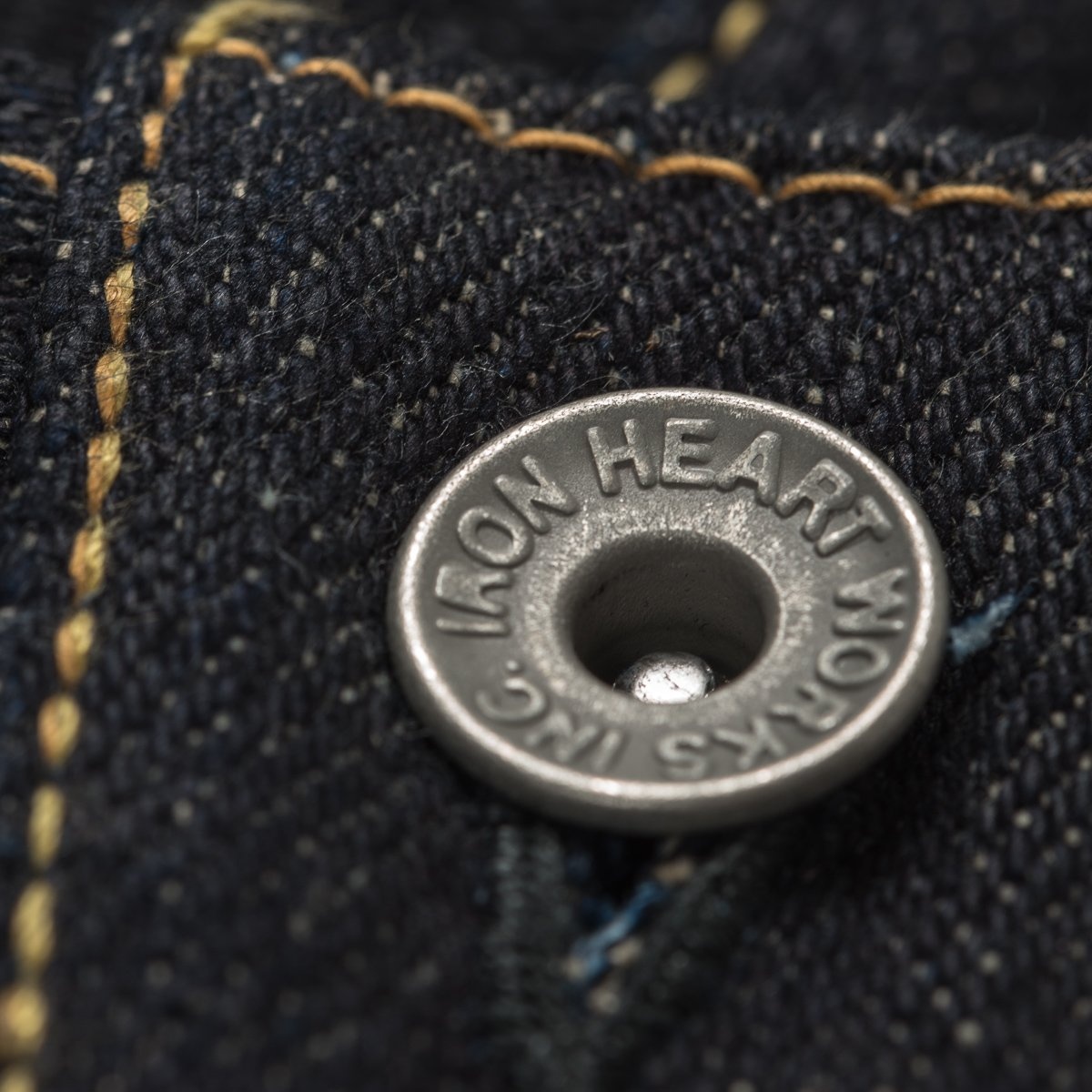 IH-634-XHS 25oz Selvedge Denim Straight Cut Jeans - Indigo - 8