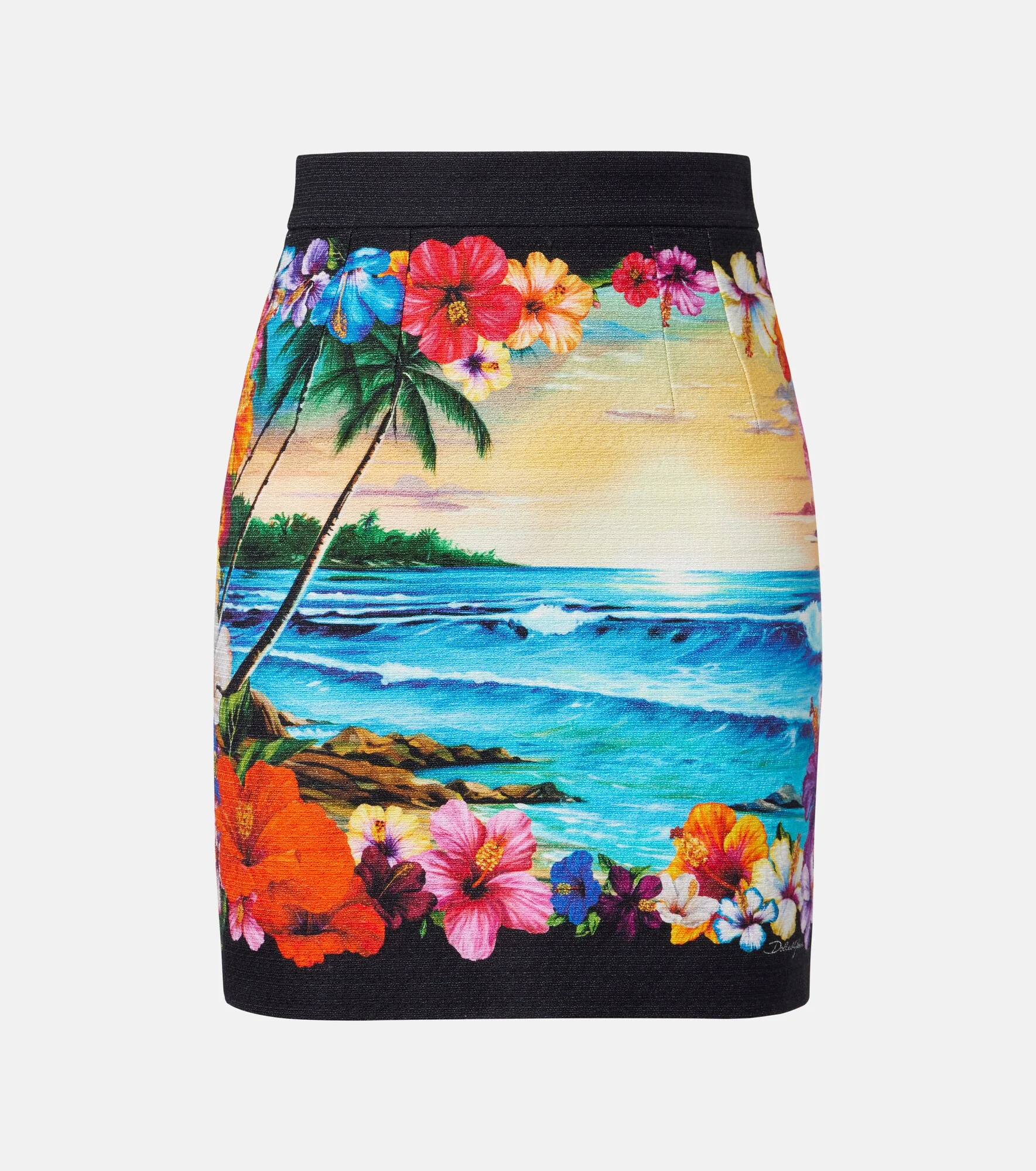 Printed miniskirt - 1