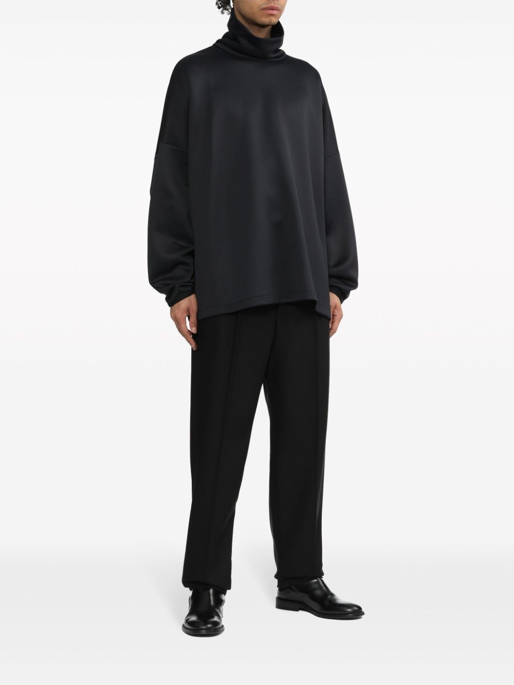 logo-appliquÃ© polo-collar sweatshirt - 2