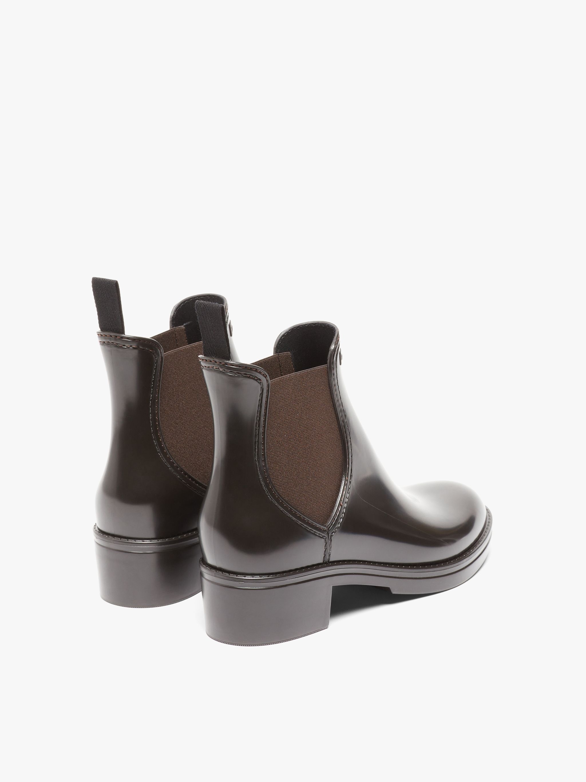 TRINITY BROWN CHELSEA RAIN BOOTS | LB-1003 - 4