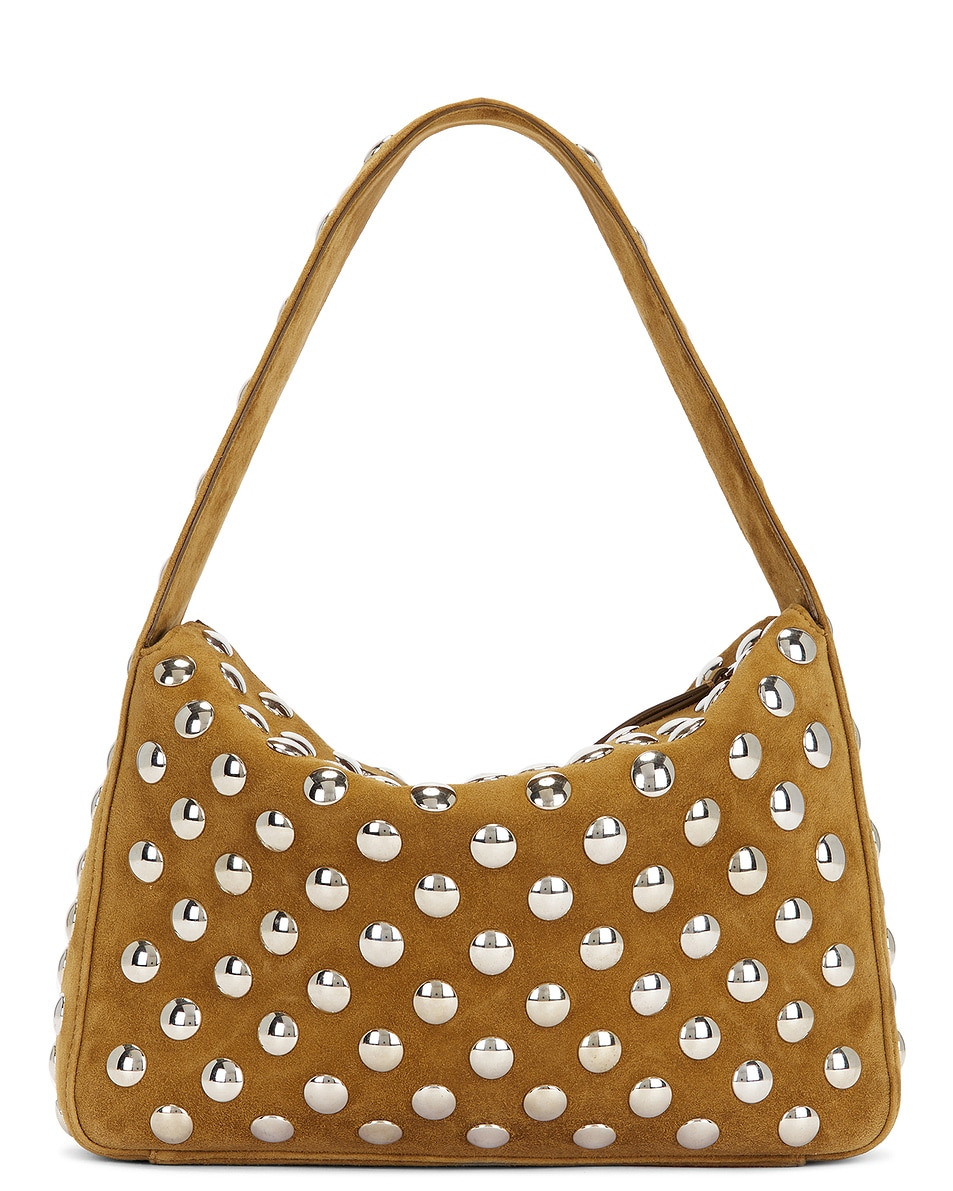 Elena Suede Studded Shoulder Bag - 2
