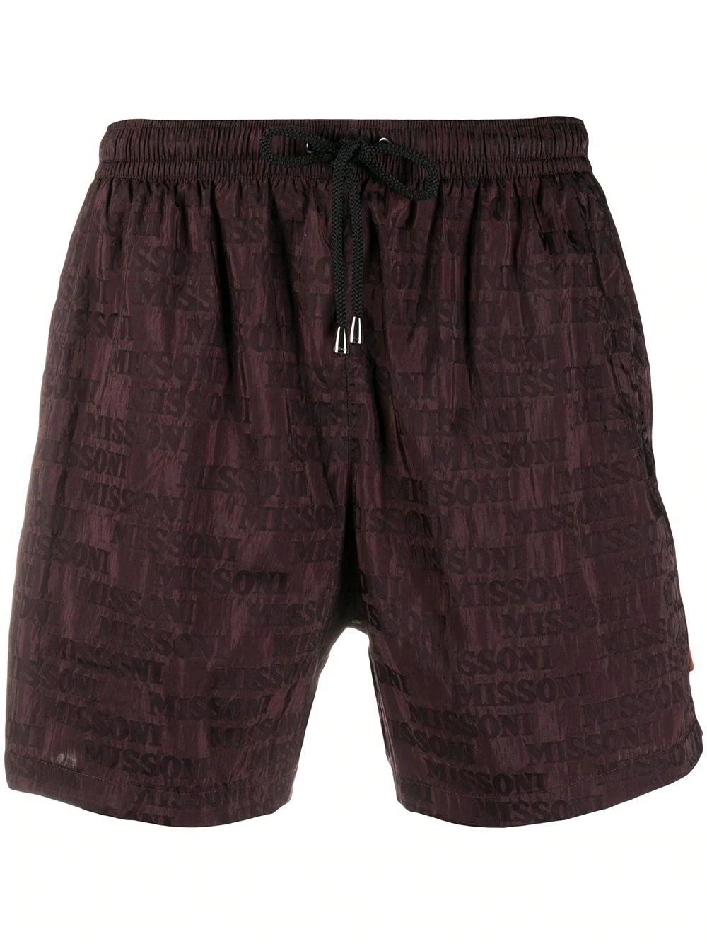 logo print swim shorts - 1