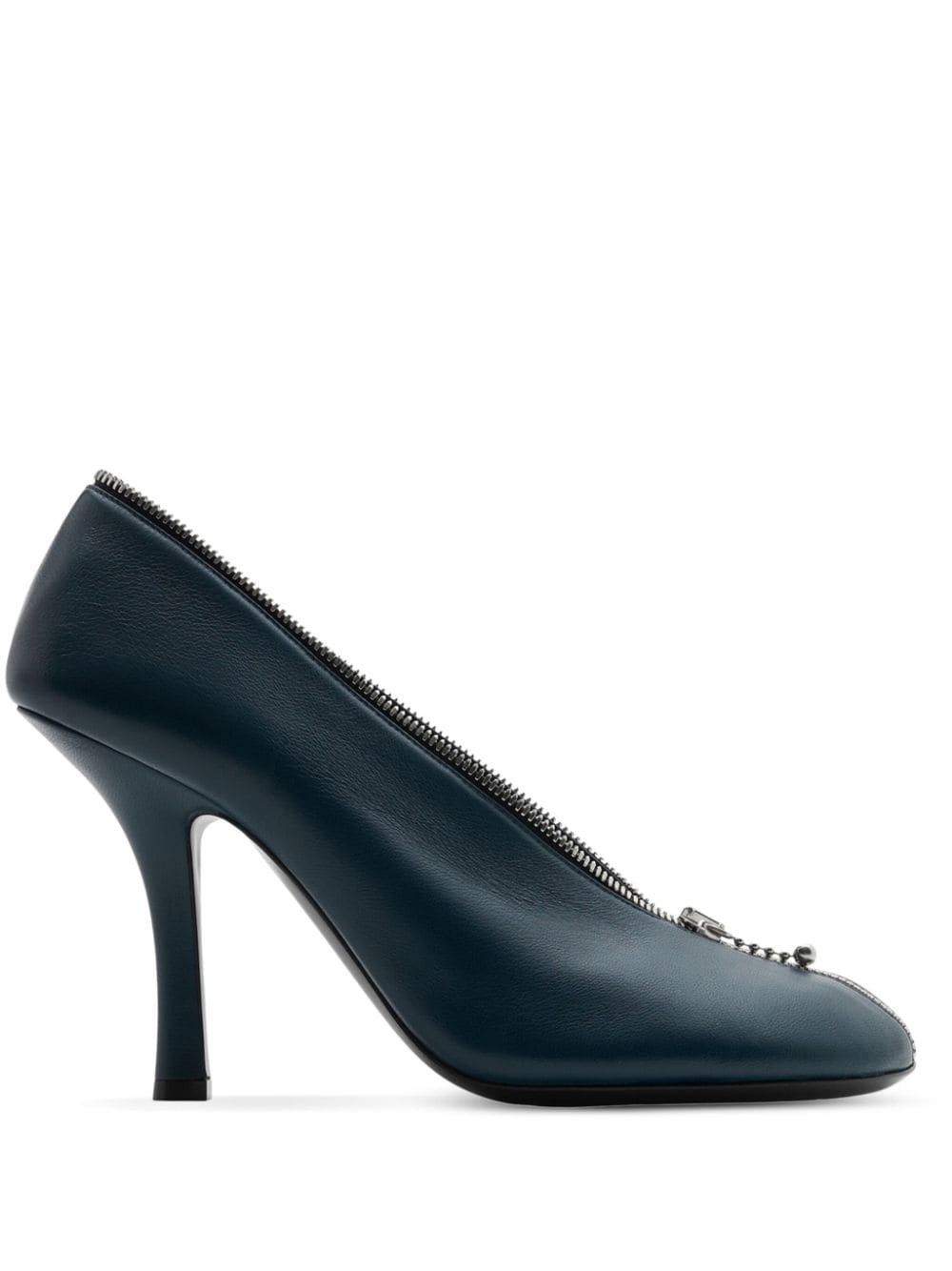 Baby Zip 100mm leather pumps - 1