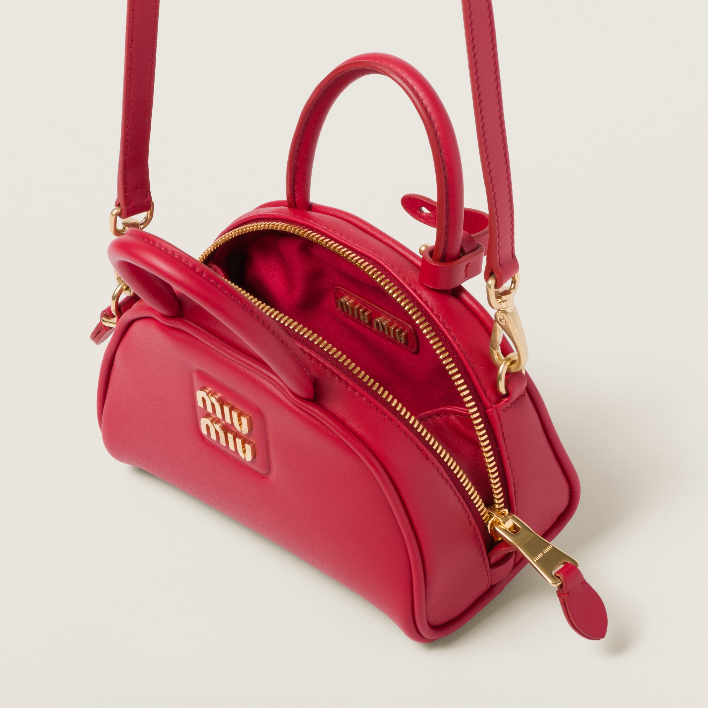 Leather top-handle bag - 5