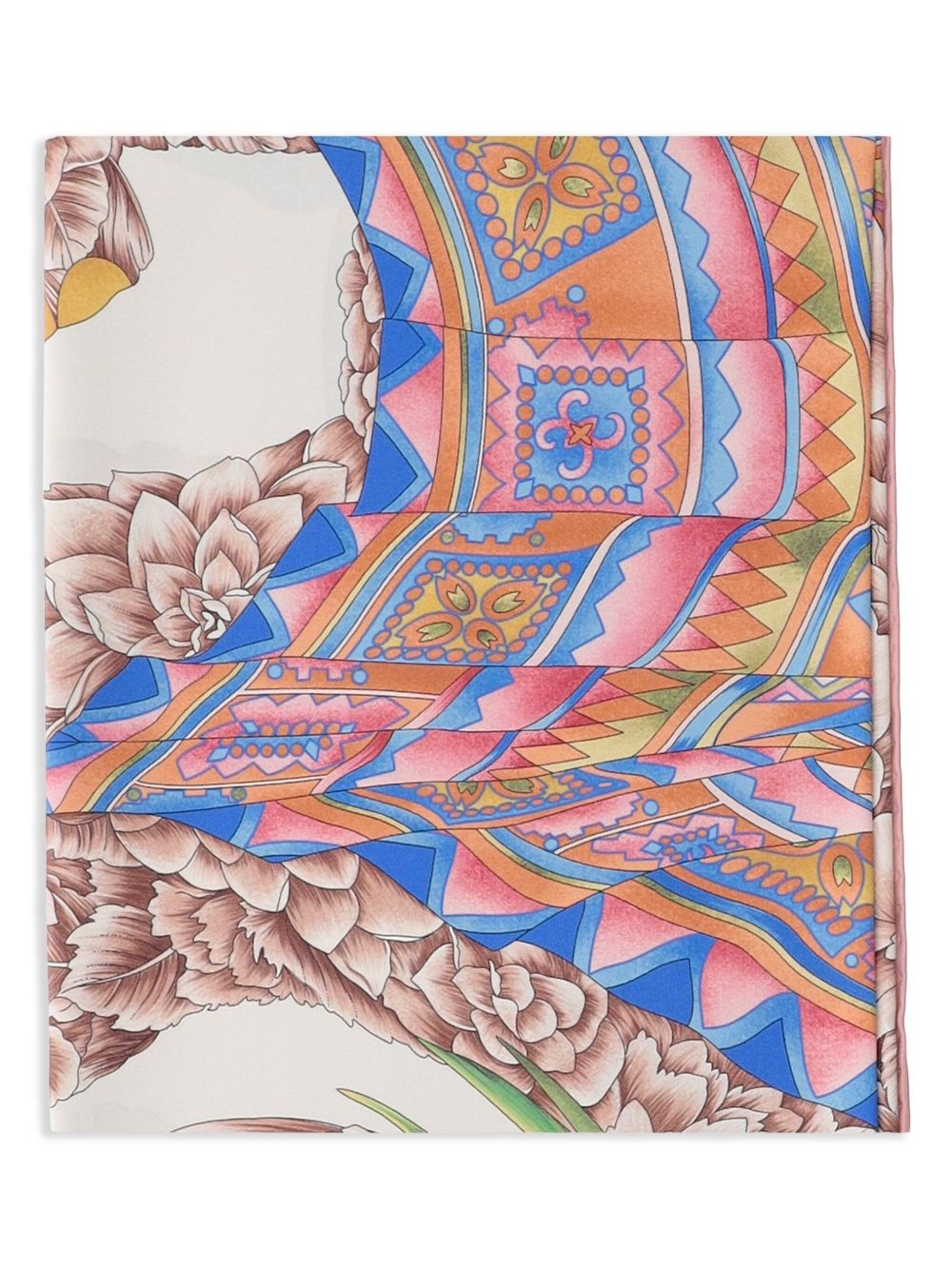 India-pattern silk scarf - 2