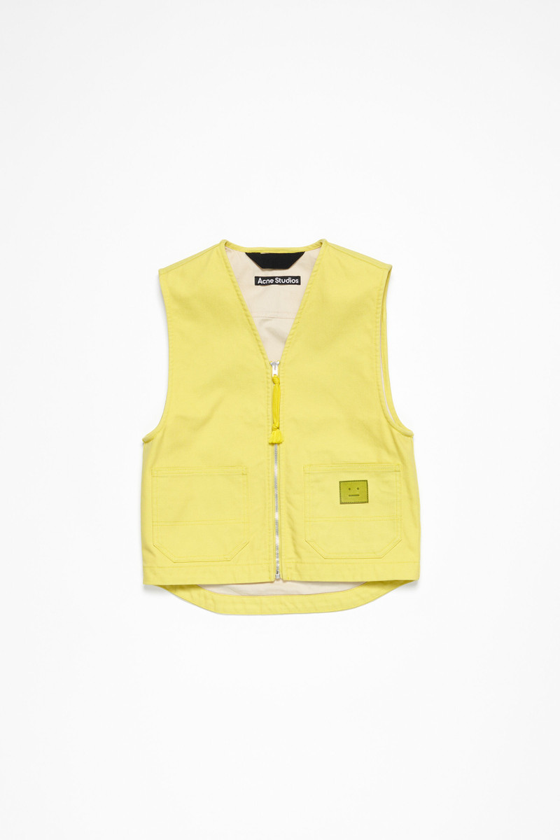 Canvas vest jacket - Dusty yellow 8