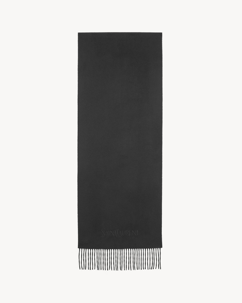 SAINT LAURENT SCARF IN CASHMERE JACQUARD 1