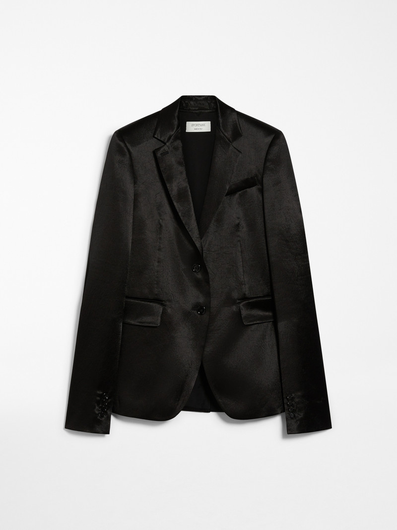 VOLANTE Washed satin blazer - 1