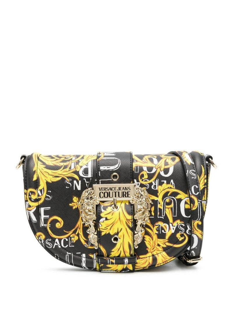 VERSACE JEANS COUTURE Logo Couture print crossbody bag outlook