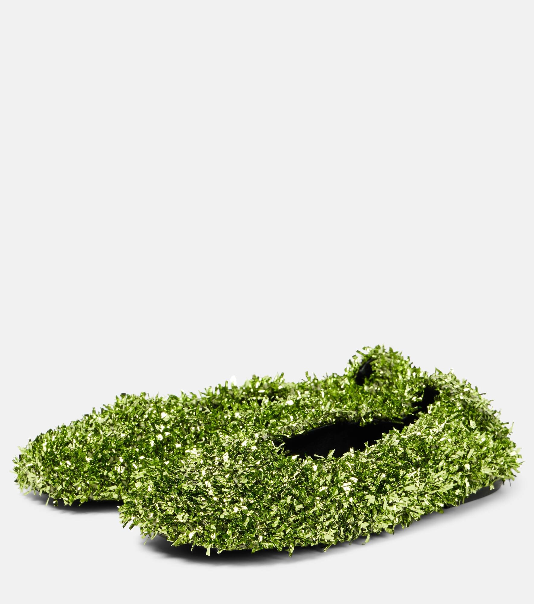 Glove glitter ballet flats - 4