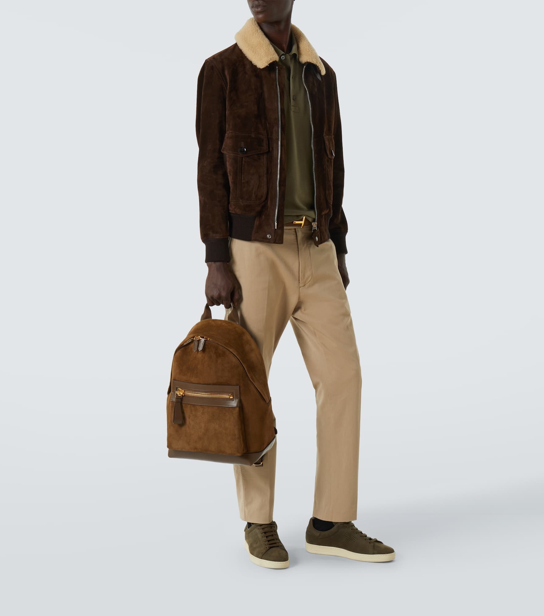 Buckley suede and leather backpack - 6