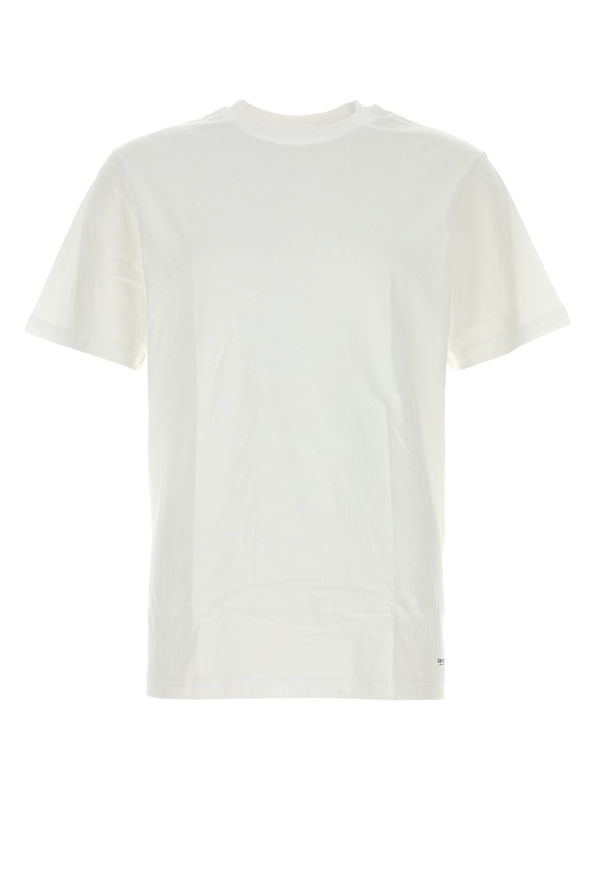White cotton Standard Crew Neck T-shirt - 1