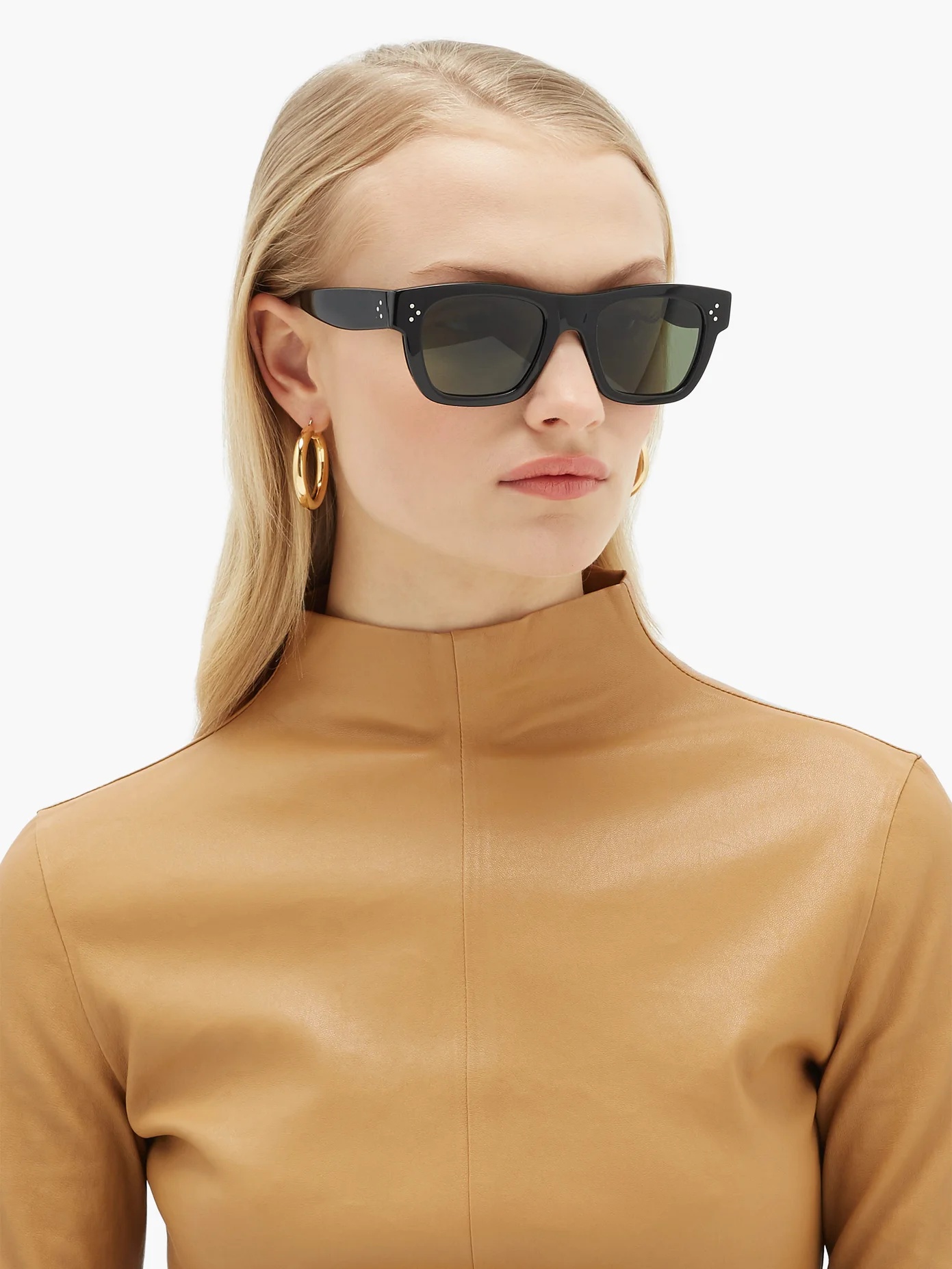 Square acetate sunglasses - 2