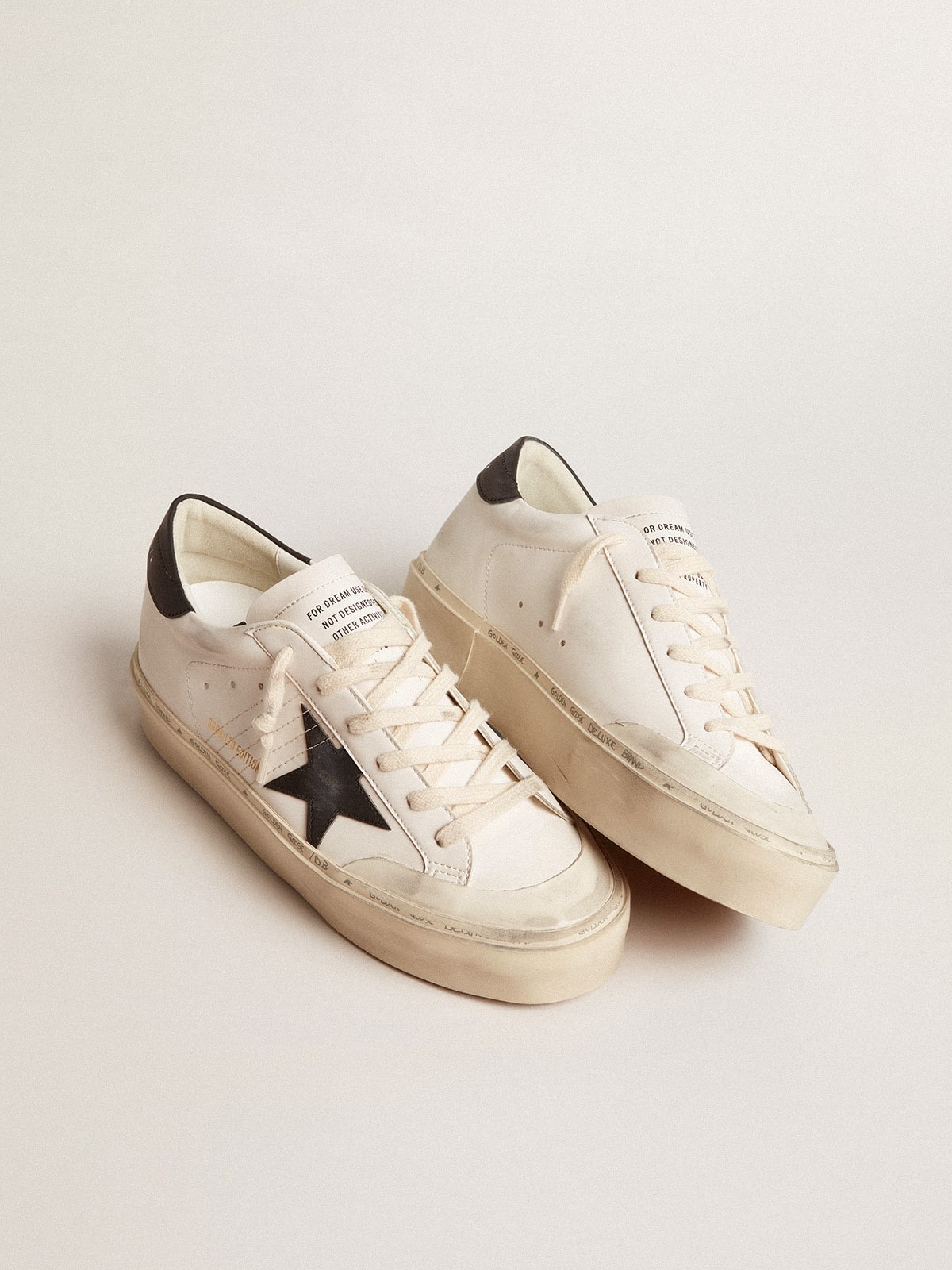 White bio-based Hi Star LTD with black bio-based star and heel tab - 2