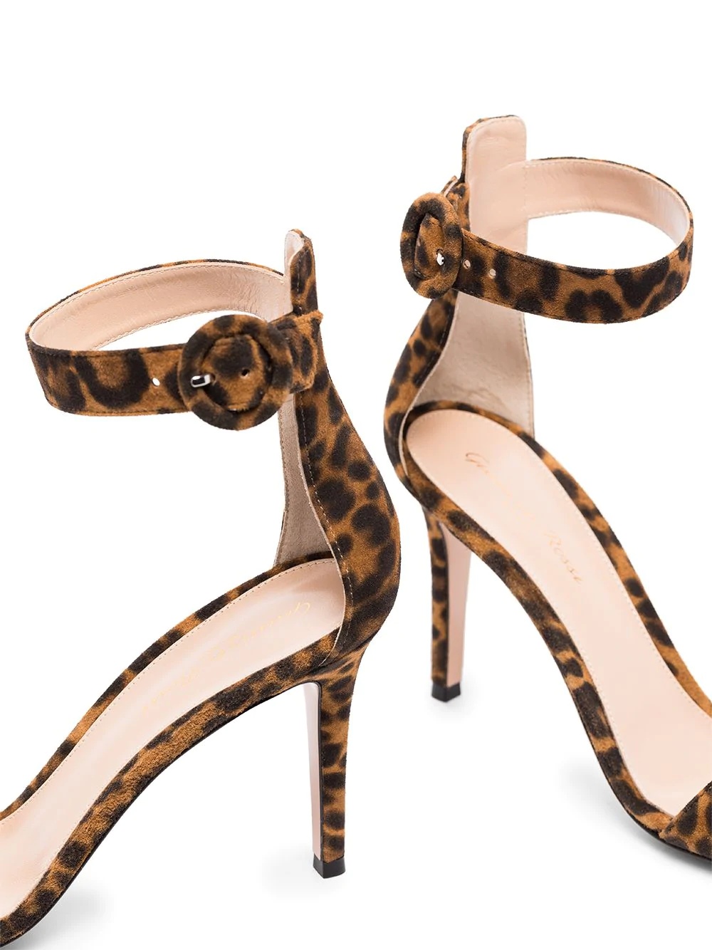 Portofino 70mm leopard print sandals - 3