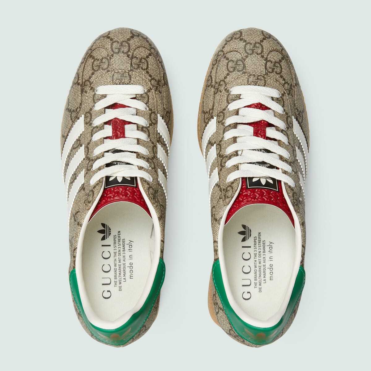 【新品17万】GUCCI adidas wedge Gazelle スニーカー Adidas x Gucci Women's Gazelle Wedge Metallic Gold Low Top