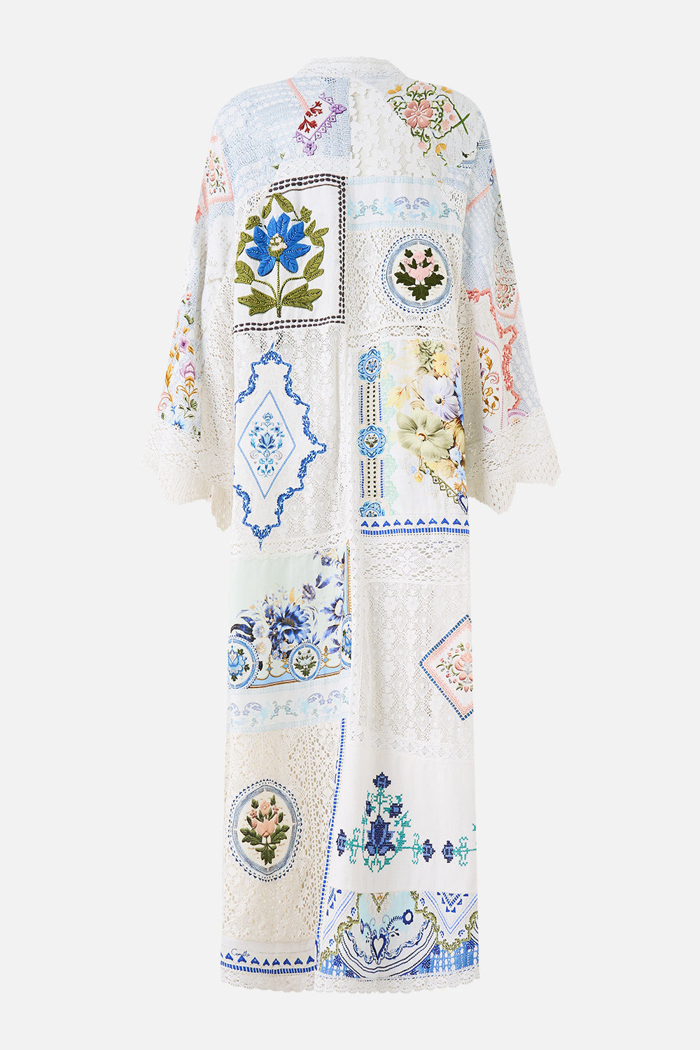 FLARE SLEEVE LONG ROBE - 2