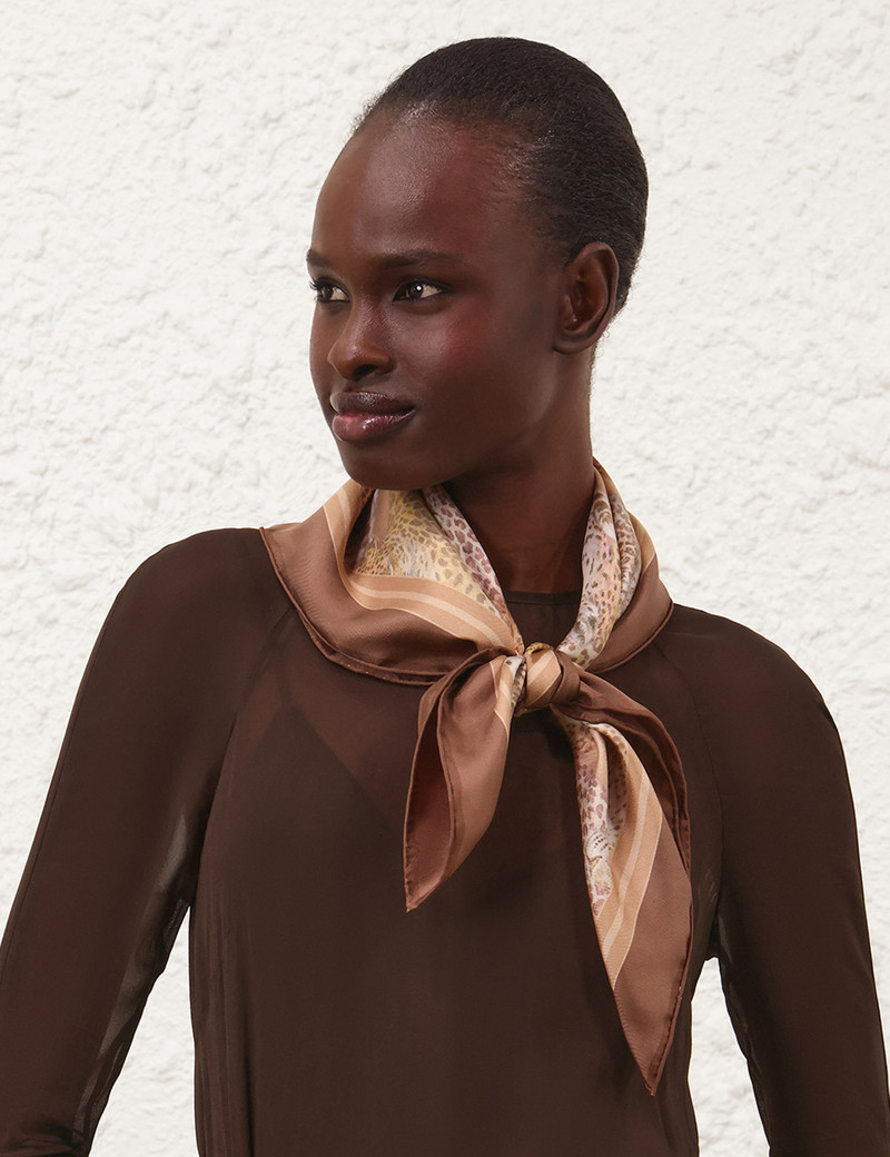 PRINTED SILK SQUARE 70 4