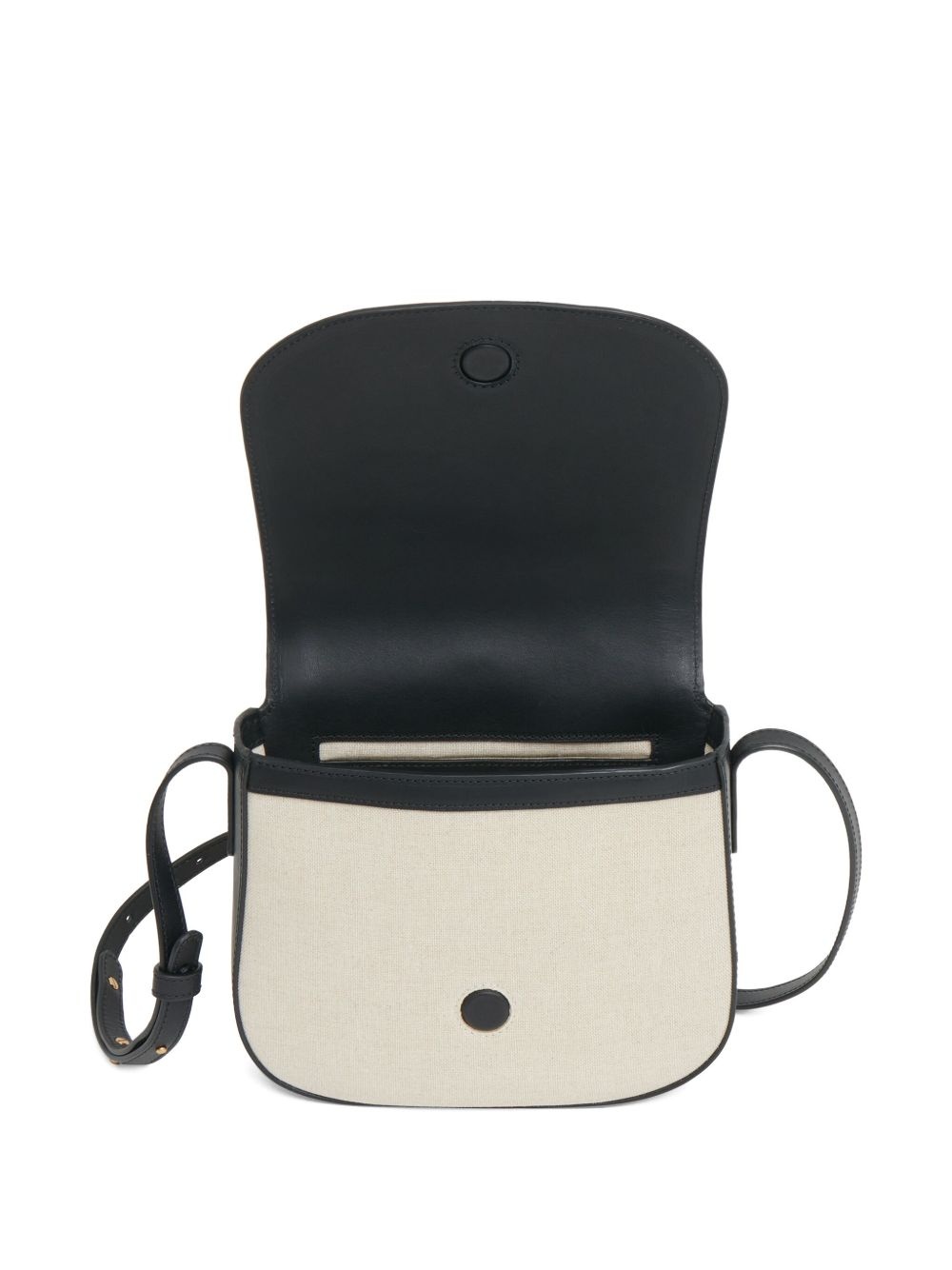 structured-canvas shoulder bag - 3