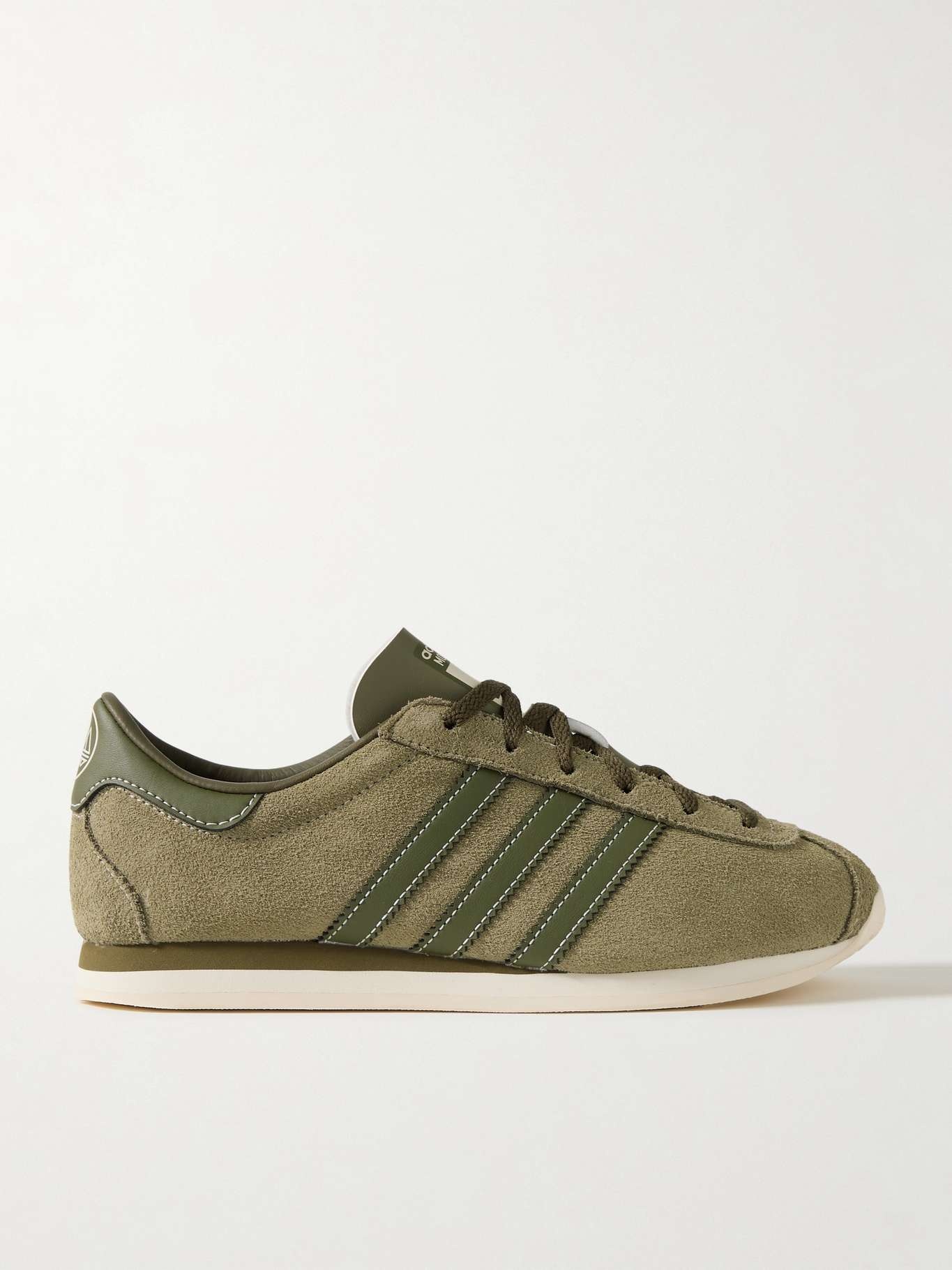 Moston Super SPZL leather-trimmed suede sneakers - 1
