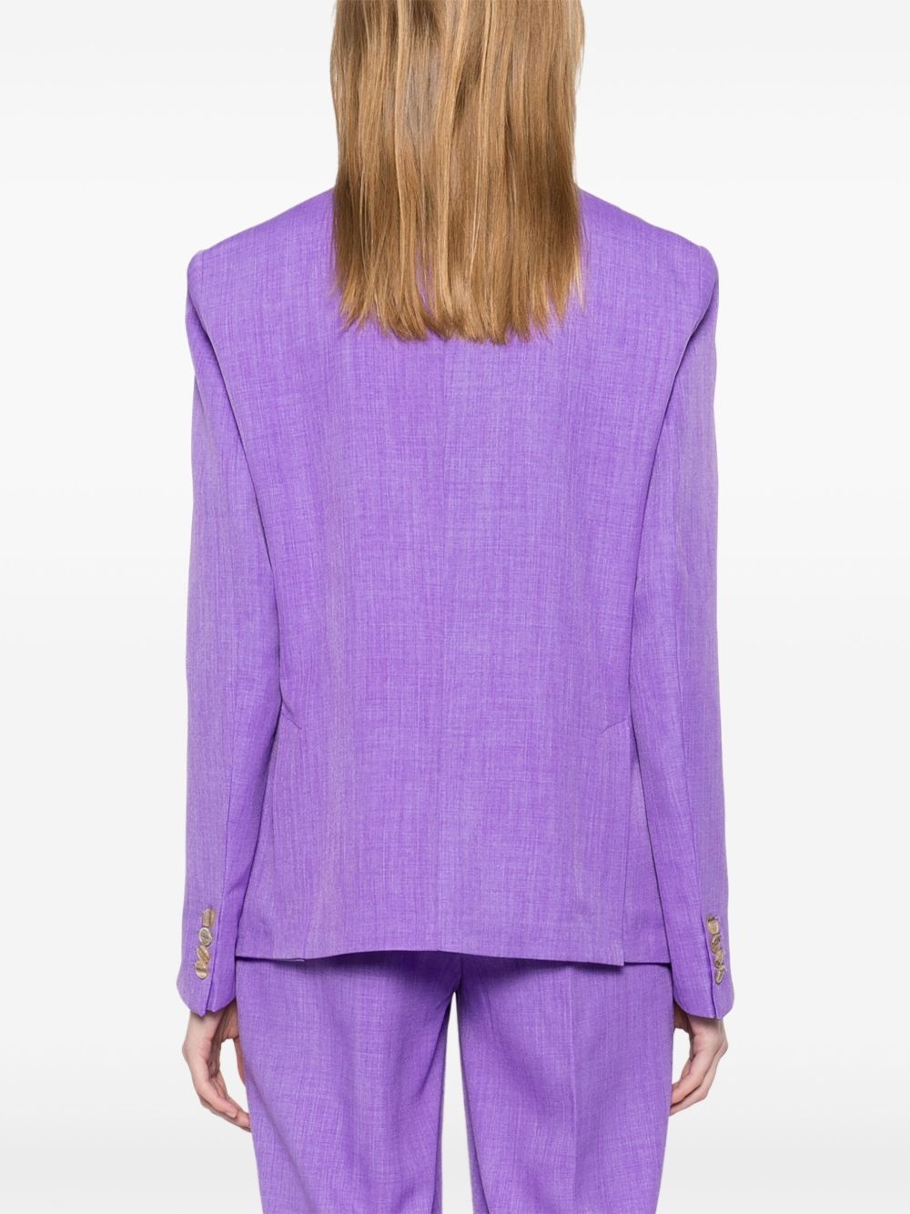mélange-effect blazer - 4